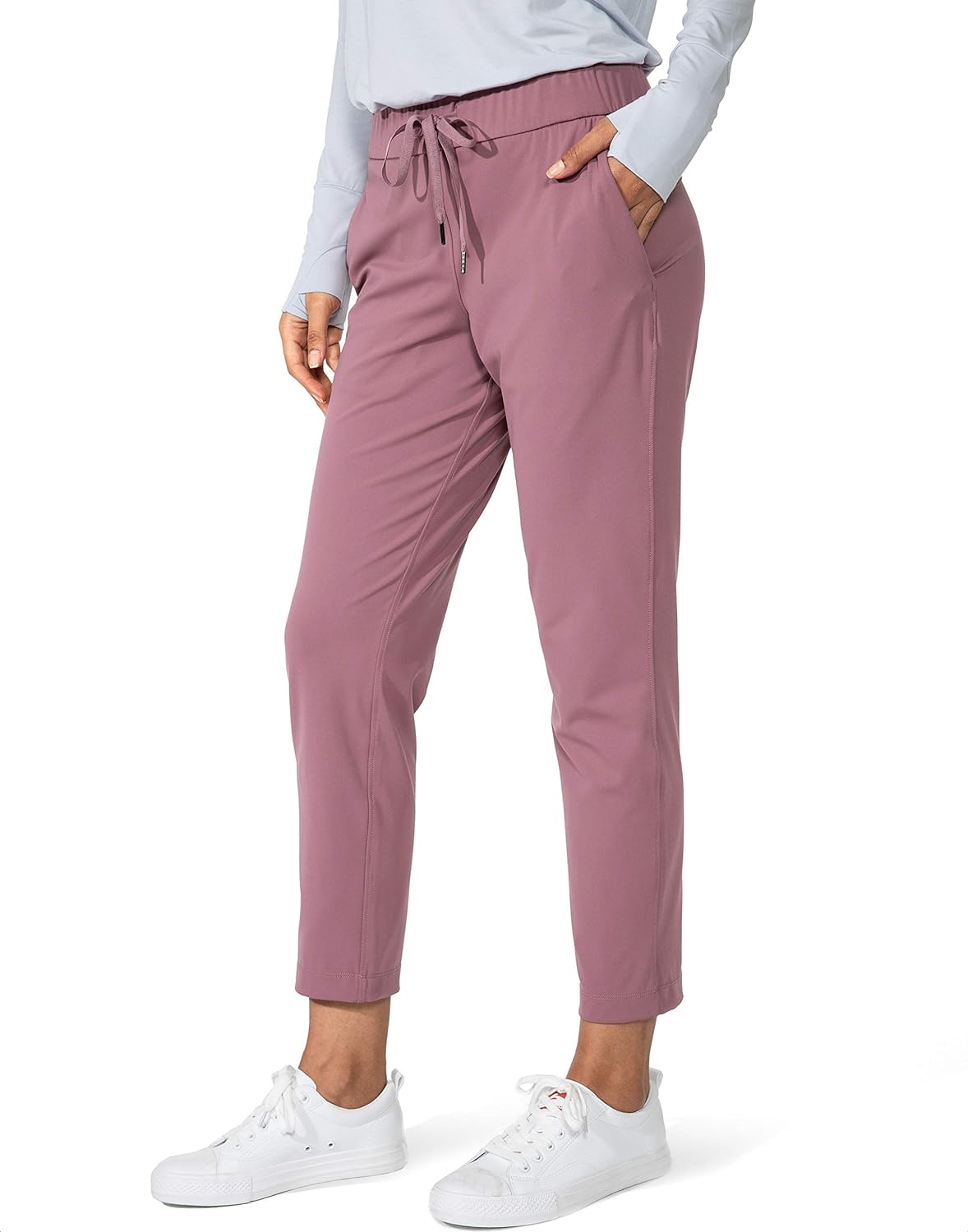 G Gradual Women' Pants with Deep Pockets 7/8 Stretch Ankle Sweatpants for Golf, Athletic, Lounge, Travel, Work