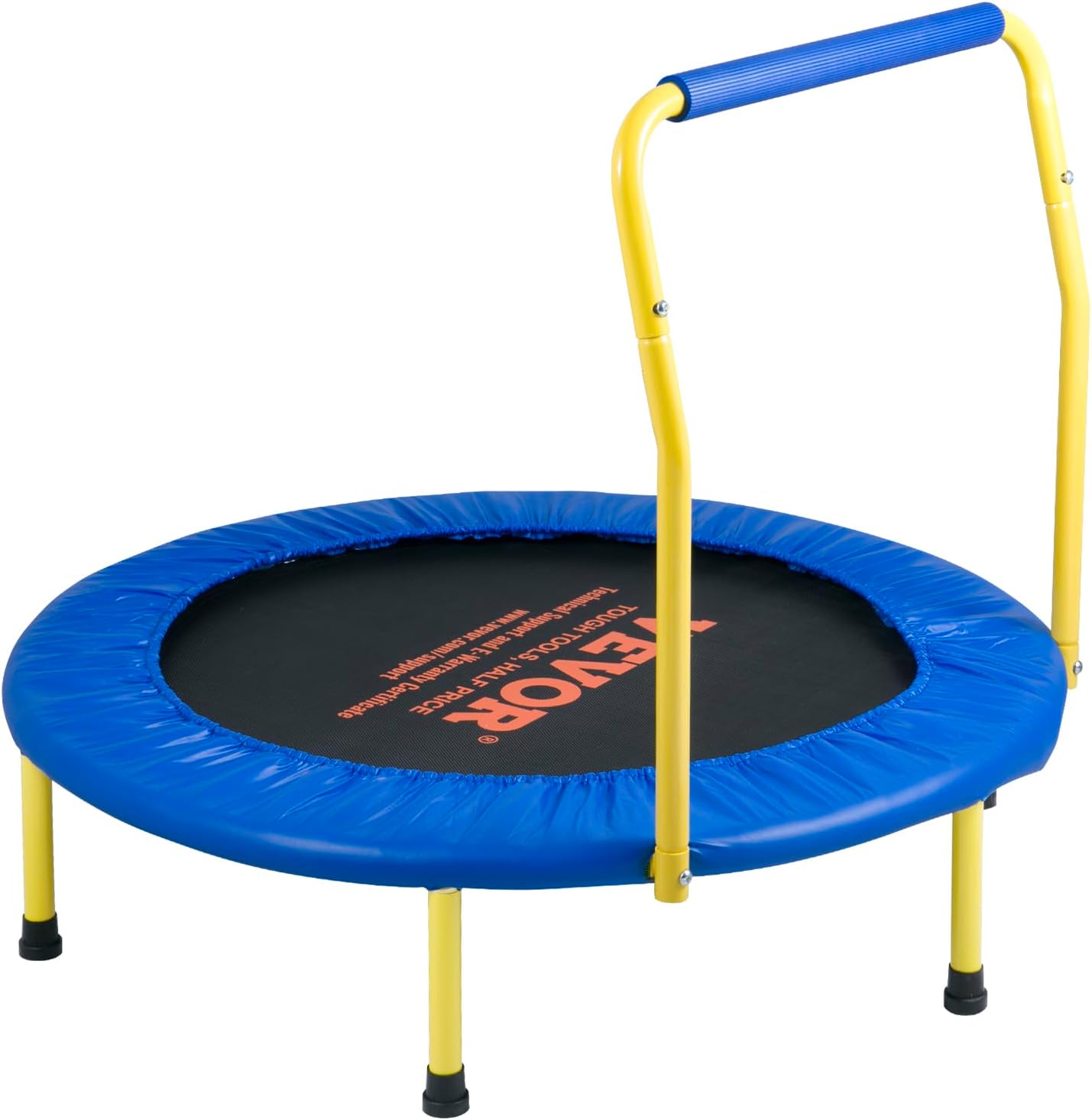 3FT Trampoline for Kids, 36 Trampolines Indoor/Outdoor Trampoline for Toddlers, Foldable Mini Baby Trampoline with Foam Handle, Recreational Trampoline Birthday Gift for 3+ Years Kids