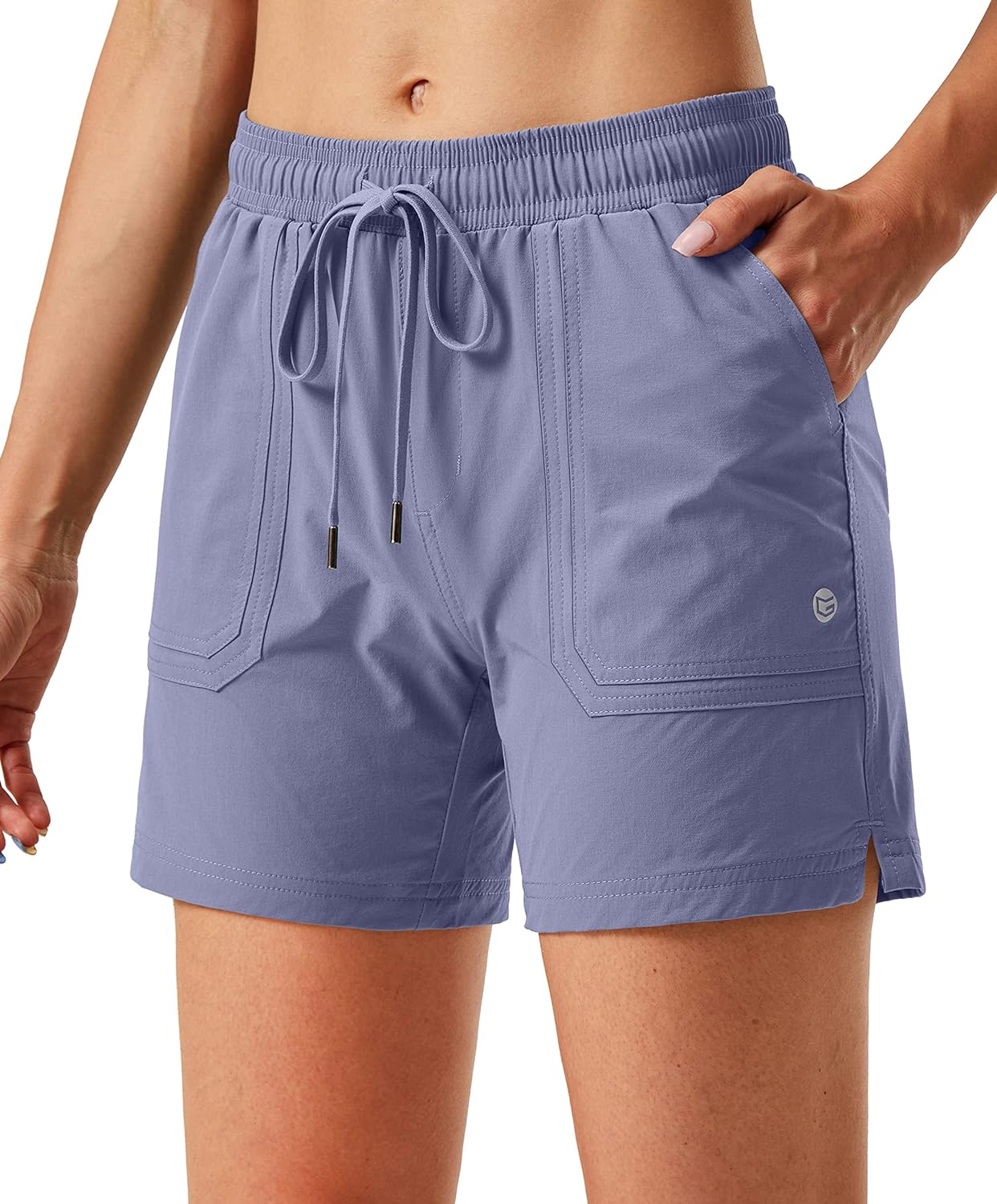 G Gradual Women' 5 Hiking Cargo Shorts Quick Dry Athletic Shorts for Women with Pockets for Golf Workout Walking