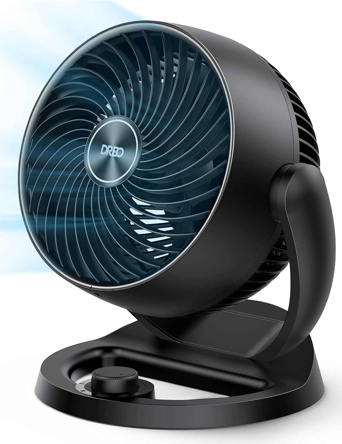 Dreo Fans for Home Bedroom, Table Air Circulator Fan for Whole Room, 12 Inch, 70ft Strong Airflow, 120 adjustable tilt, 28db Low Noise, Quiet, 3 Speeds, 2023 New Desk Fan for Office, Kitchen, Home