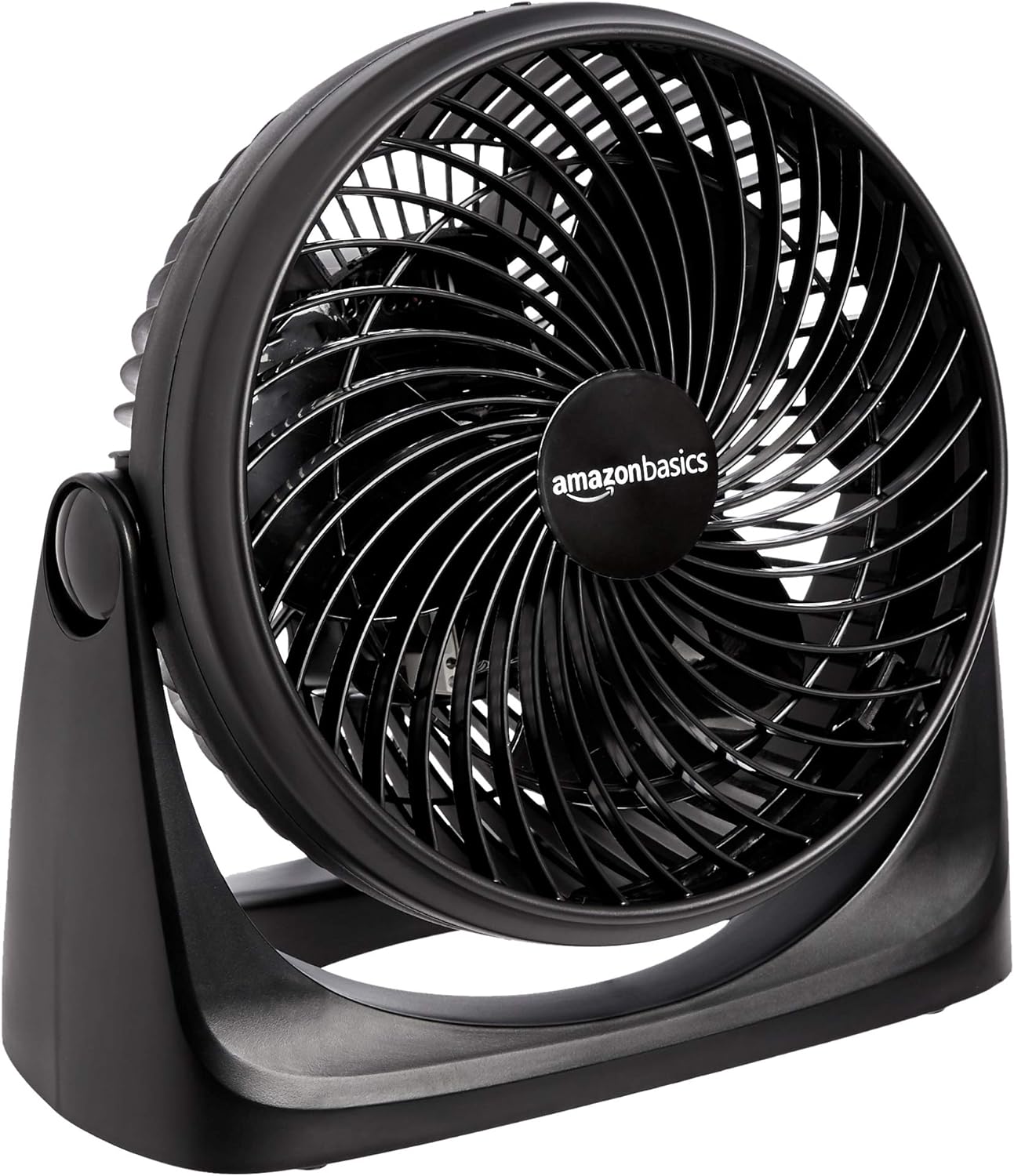 Amazon Basics 3 Speed Small Room Air Circulator Fan, 7-Inch Blade, Black, 6.3D x 11.1W x 10.9H