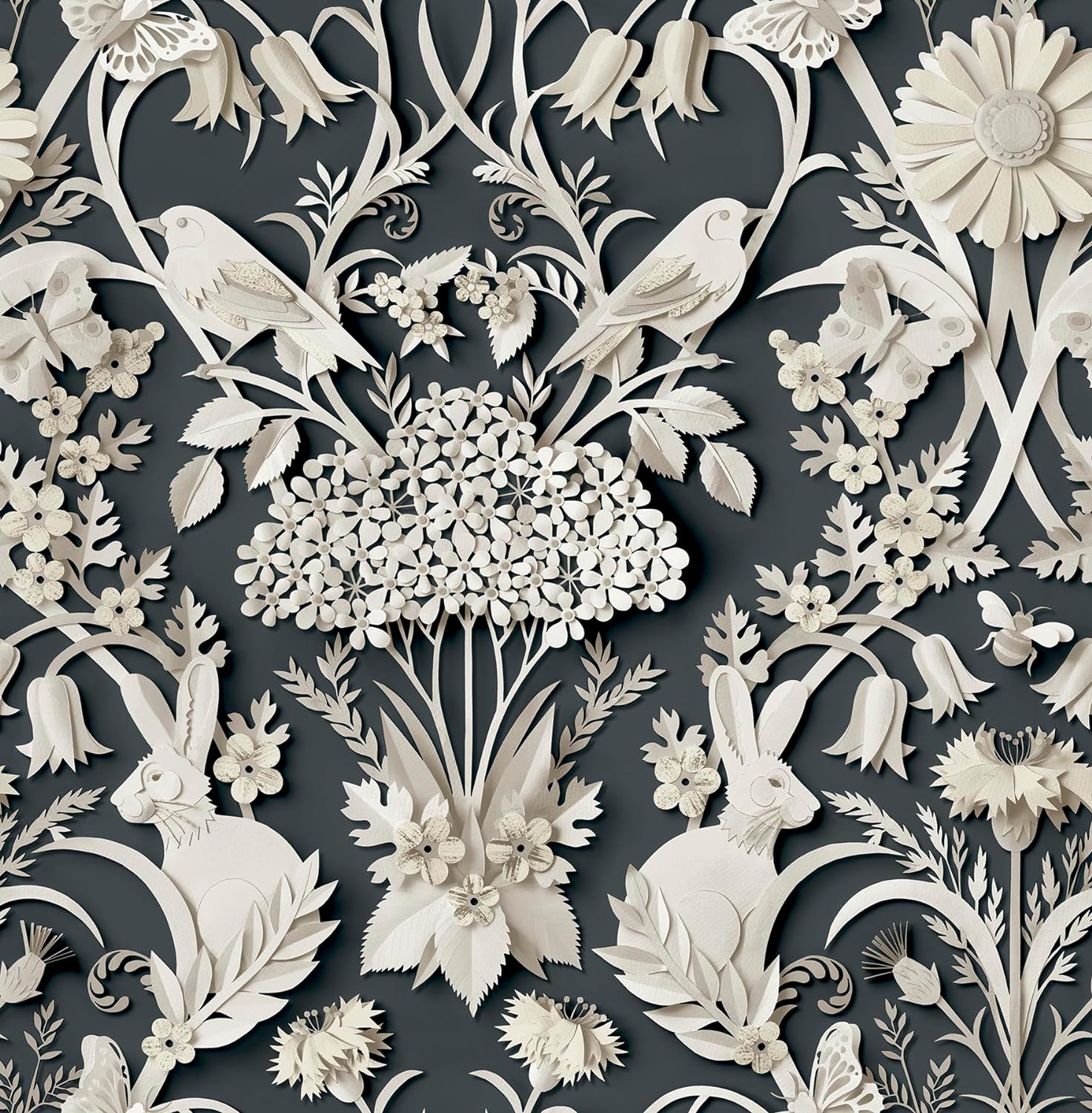 Charcoal Eloise Peel & Stick Wallpaper