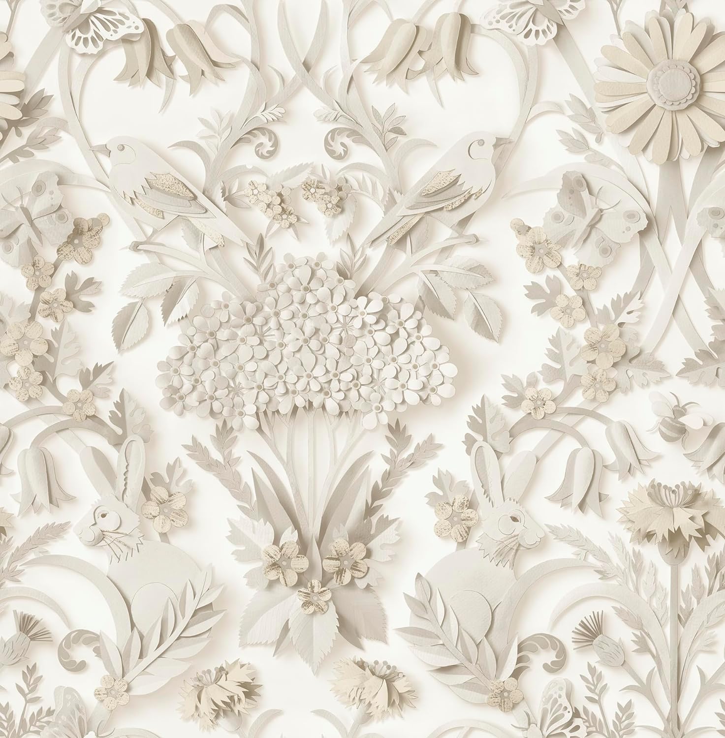 NuWallpaper Taupe Eloise Peel & Stick Wallpaper