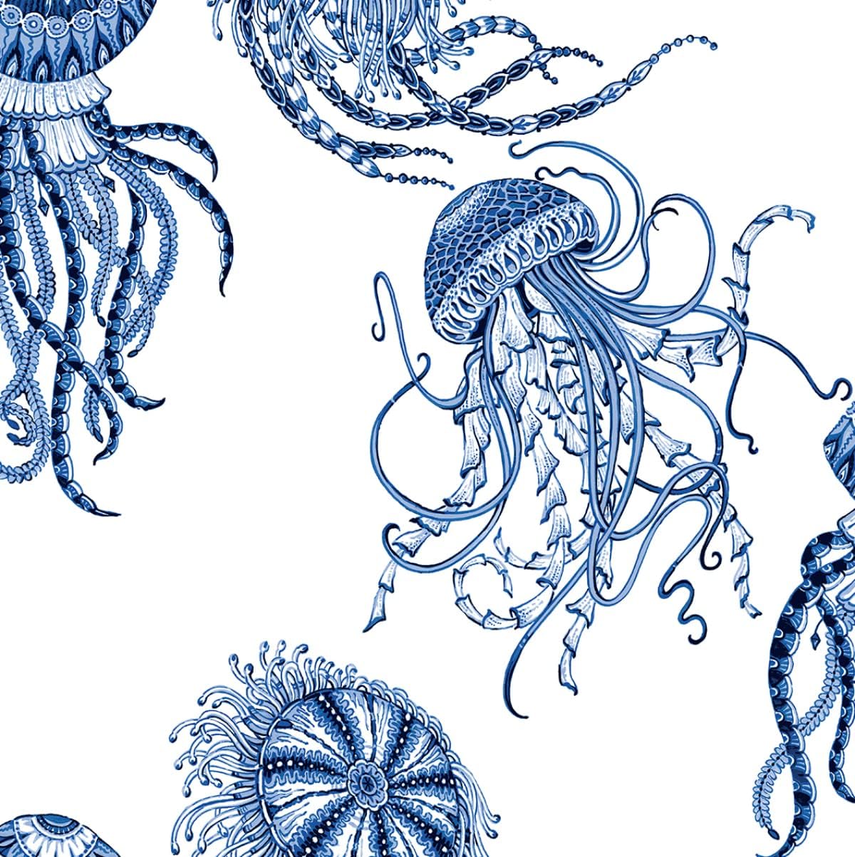 NextWall Jellyfish Peel and Stick Wallpaper (Blue Sapphire)