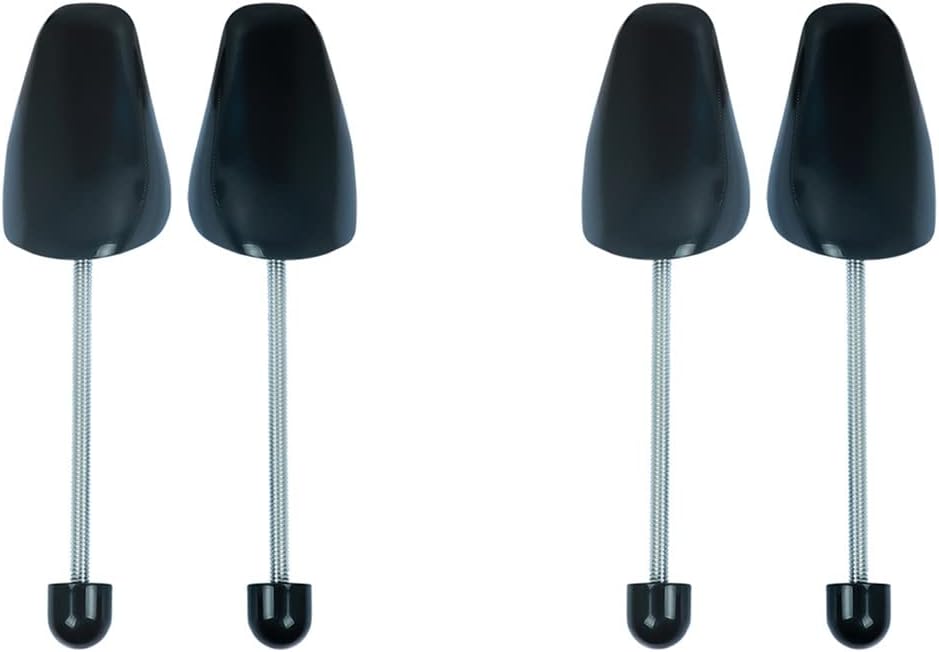 2 Pairs Plastic Shoe Trees for Men (Black)