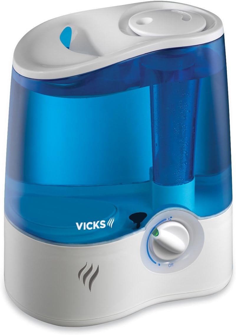 Vicks Ultrasonic Humidifier Cool Mist Humidifier to Help Relieve Cold and Flu Symptoms