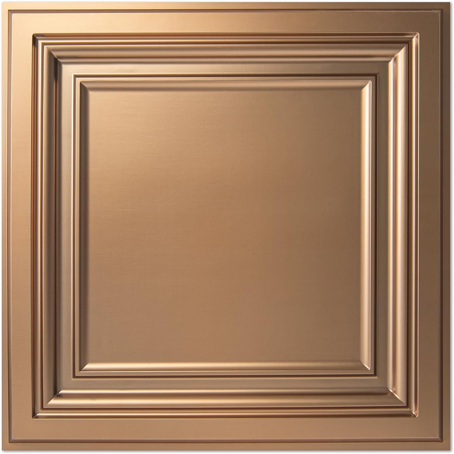 Art3d PVC Ceiling Tiles, 2'x2' Plastic Sheet in Bronze (12-Pack)