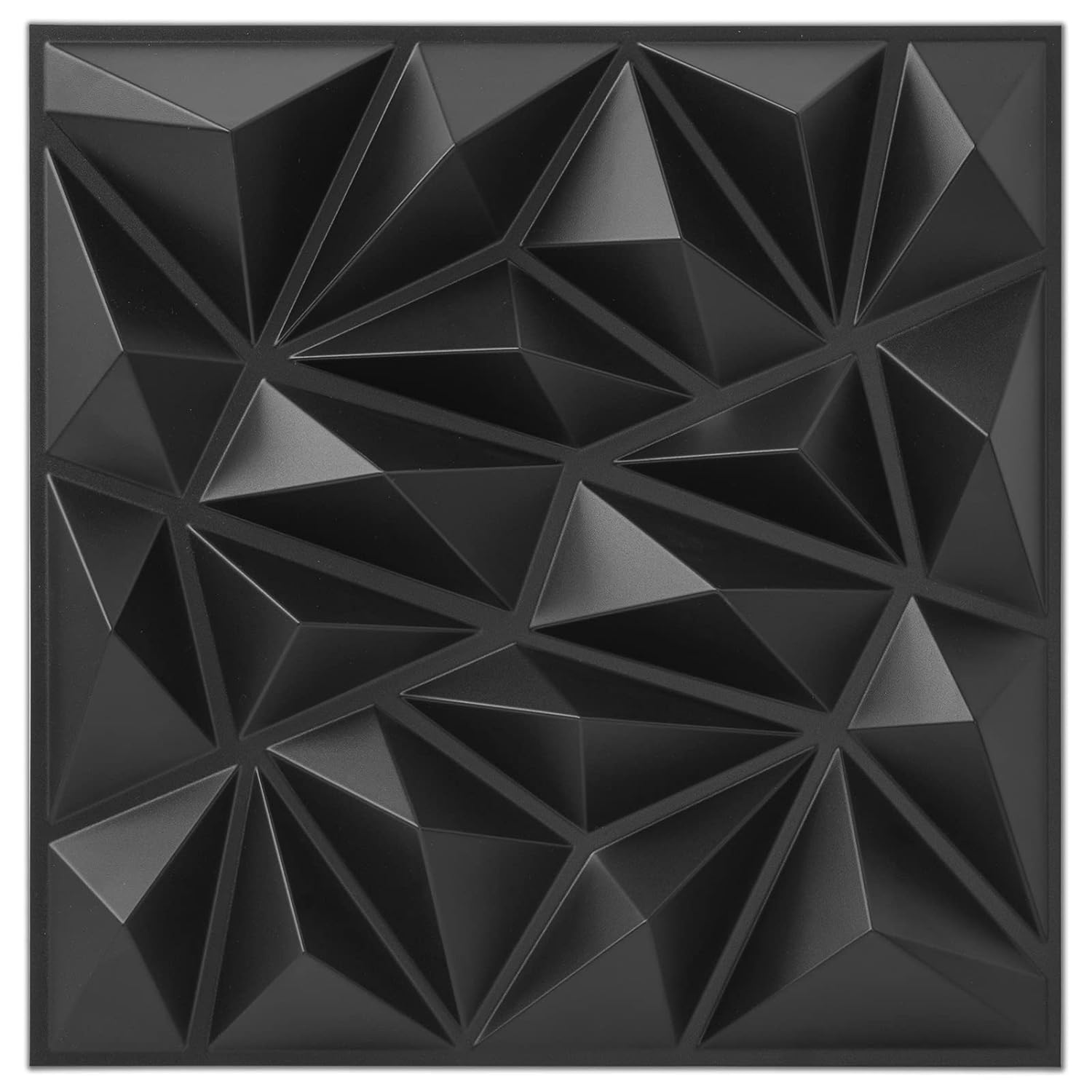 Art3dwallpanels 33 Pack 3D Wall Panel for Interior Wall Dcor, PVC Textured Wall Panels, 3D Wallpaper Modern Wall Tiles, Black