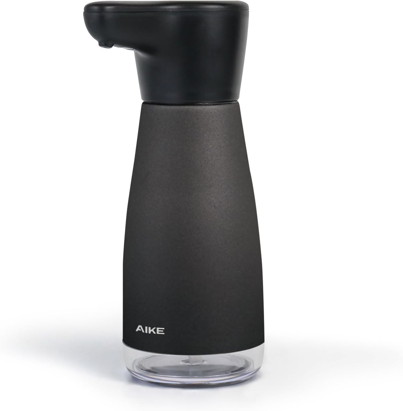 AIKE 14oz. Rechargeable Touch-Free Liquid Soap Dispenser Anti-Fingerprint Black Coating Model AK1337