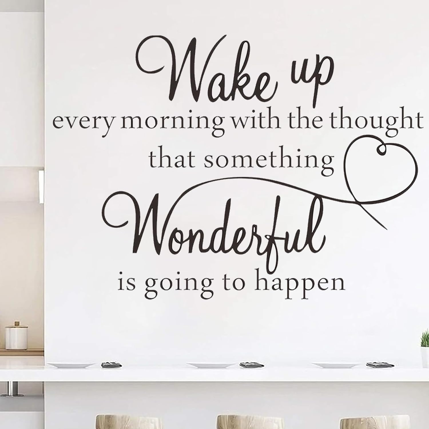 Bible Verse Wall Stickers Inspirational Vinyl Wall Quotes Decal Motivational Words something Wonderful is going to happen Religious Positive Lettering Saying Sticker for Home Bedroom Family Office