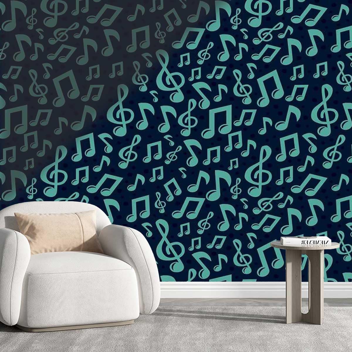 Stick N Peel Wallpaper Black Music Graffiti Papel Tapiz Wall Decor Living Room Easy to Cut (W) 40 X(H) 31.5