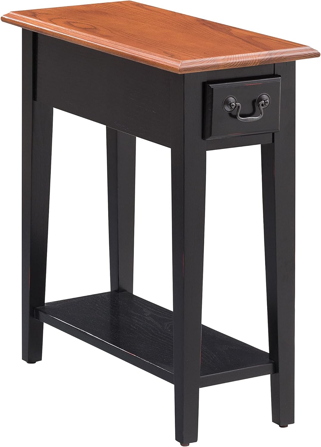 Leick Chair Side End Table, Slate Finish