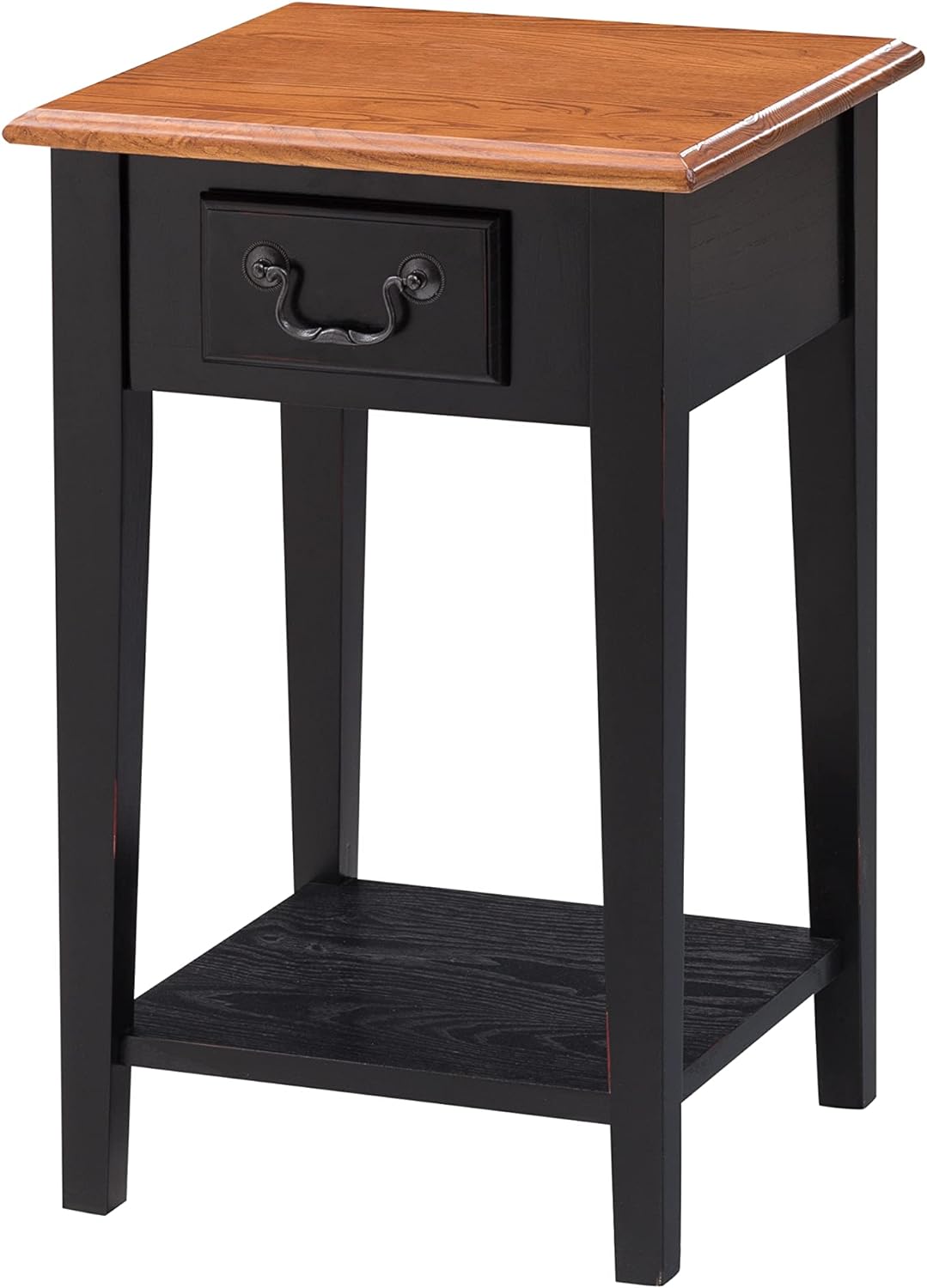 Leick Shaker Square End Table, Slate Black