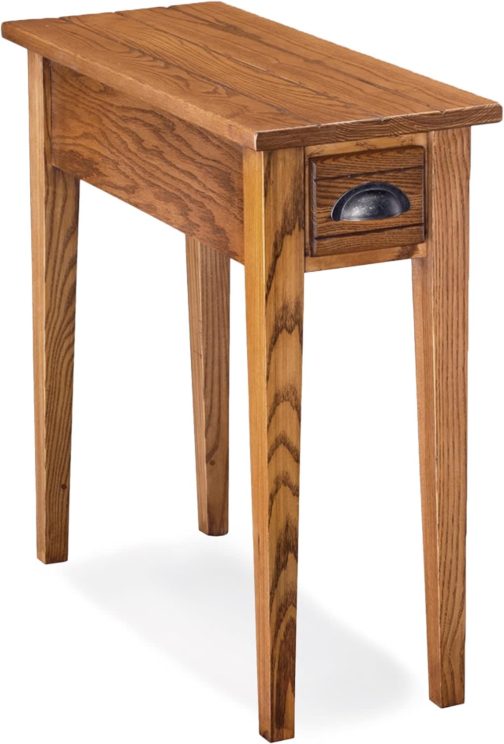 Leick Bin Pull Narrow Side End Table,-Candle Glow