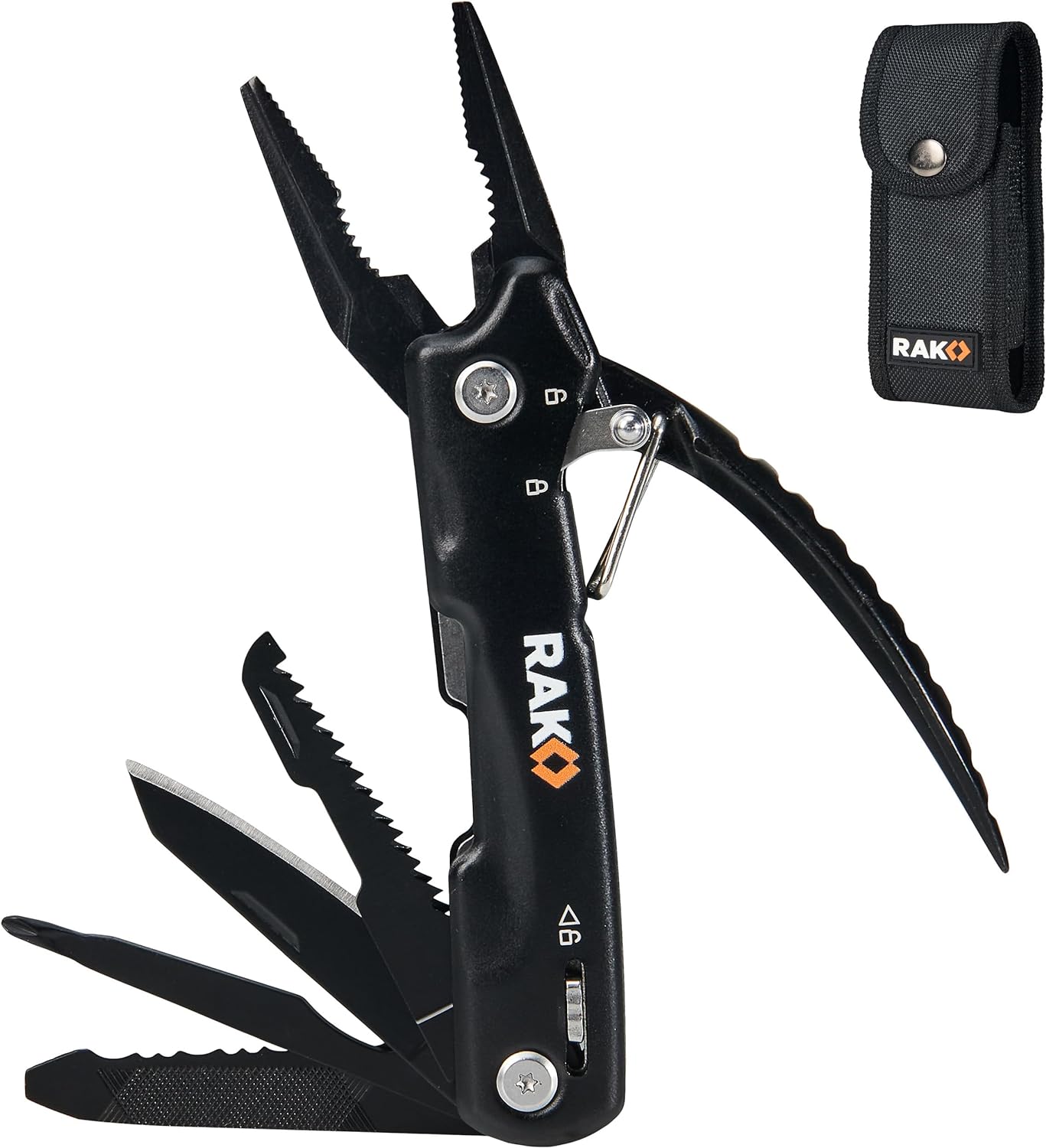 RAK Pro Tools Pliers Multitool - Cool Unique Gifts For Dads Who Have Everything - Compact DIY Survival Multi Tool Gift for Men, Husband, Handyman - Backpacking & Camping Accessories