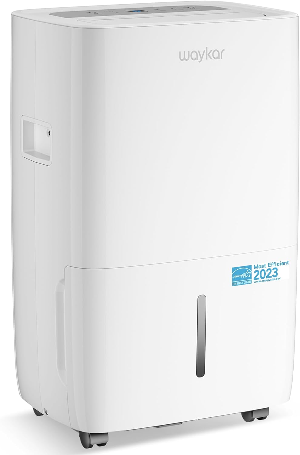 Waykar 120 Pints Energy Star Dehumidifier for Spaces up to 6,000 Sq. Ft at Home, in Basements and Large Rooms with Drain Hose and 1.14 Gallons Water Tank (JD025CE-120)