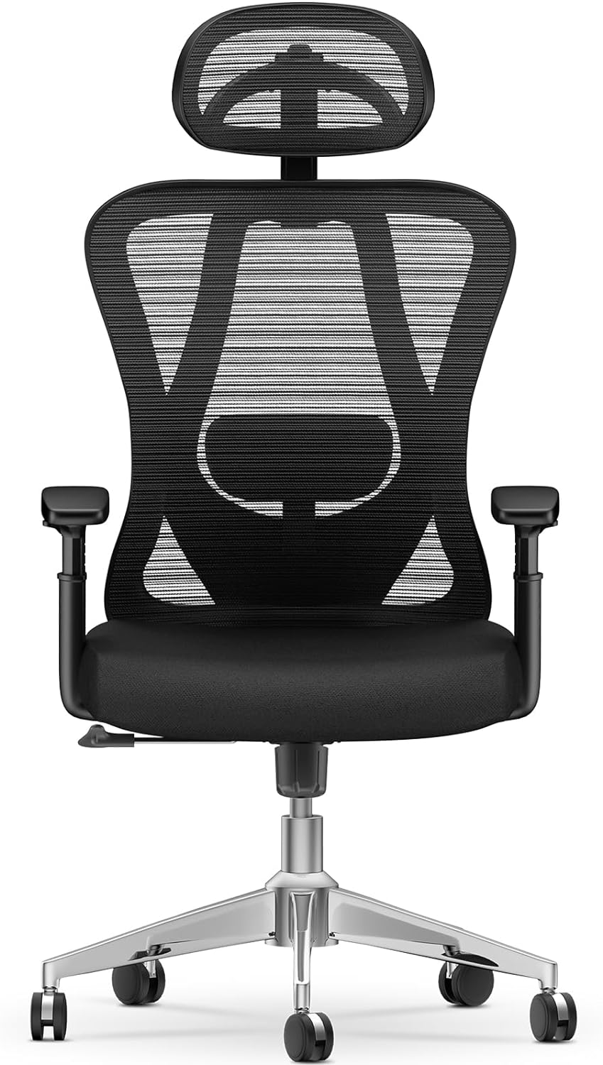 naspaluro Ergonomic Office ChairHigh Back Desk Chair for Heavy People,Computer Chair with 3D Adjustable Armrest and Headrest,2D Lumbar Support,135 Rocking Backrest for Home Office,Study,Gaming