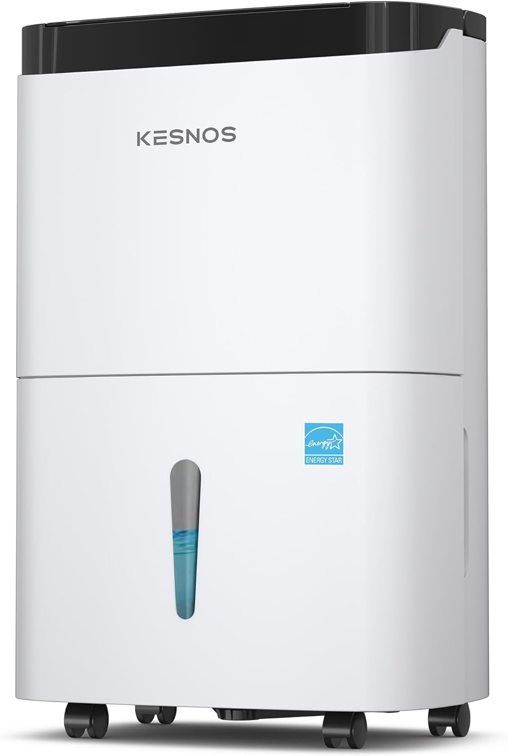 Kesnos 80 Pints Energy Star Home Dehumidifier for Space Up to 5,000 Sq. Ft. - Dehumidifier with Drain Hose, Self-Drying, Handles, Timer and Auto Defrost, for Home, Bathroom, Basement, Large Room