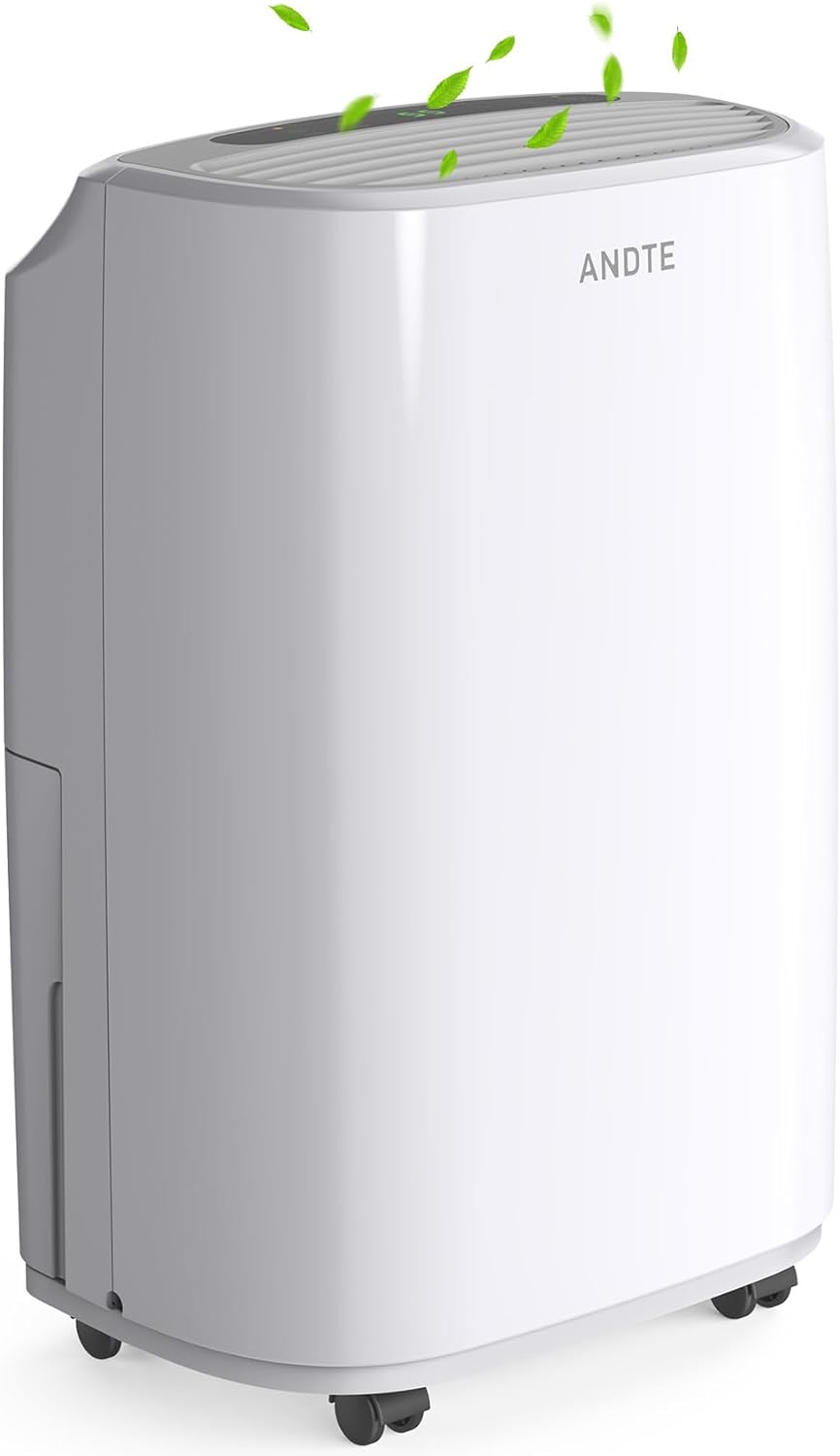 2500 Sq.Ft Dehumidifier for Large Room and Home Basements, 31 Pints Dehumidifiers with Drain Hose & 0.528 Gallon Water Tank, Auto or Manual Drainage, Auto Defrost, Dry Clothes Mode, Timer