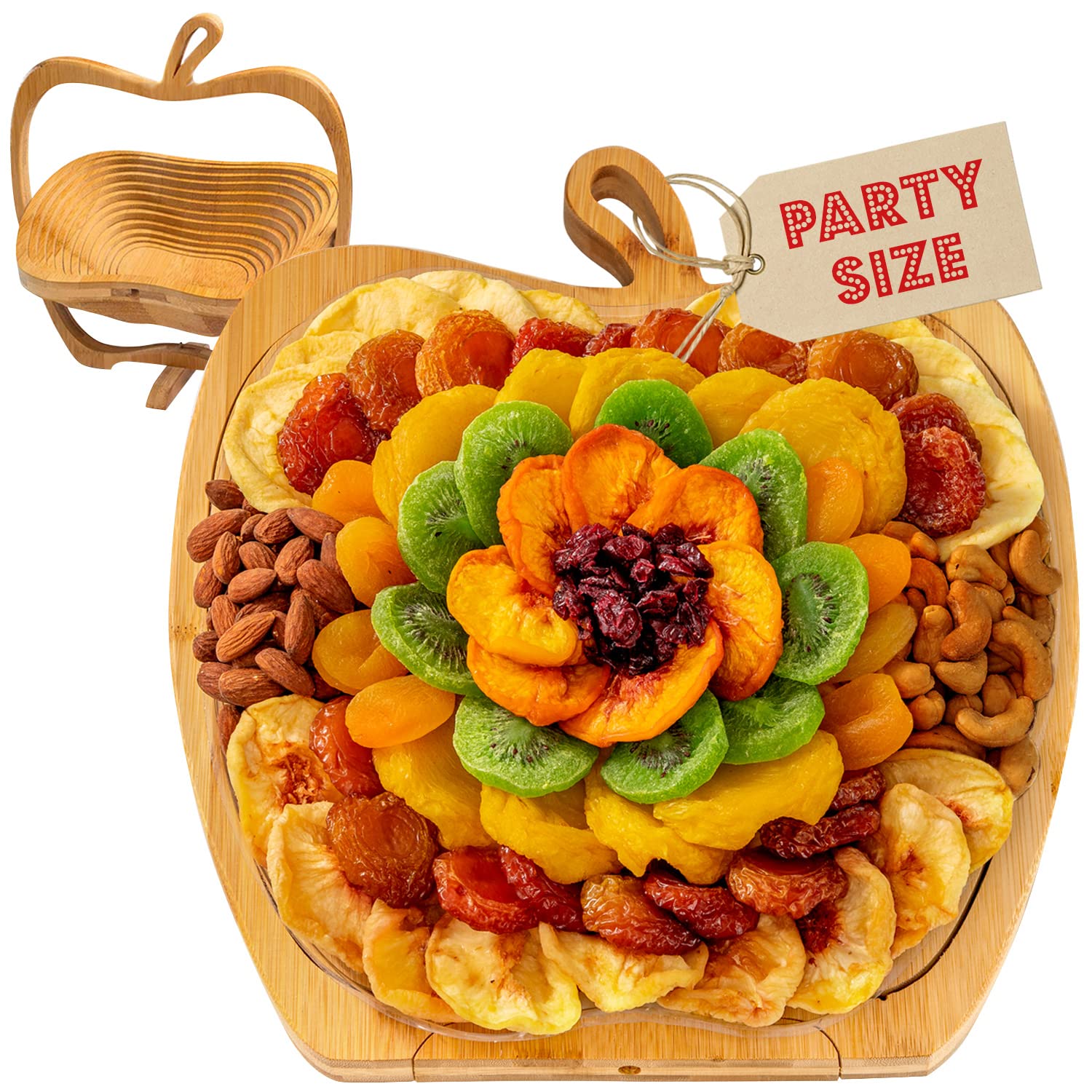 Dried Fruit and Nut Gift Basket | Healthy Assorted Natural Snack Gift Tray |Prime Delivery, Extra Large Variety Holiday Food Tray- Birthday, Sympathy, Office, Men, Woman & Families | Bonnie and Pop