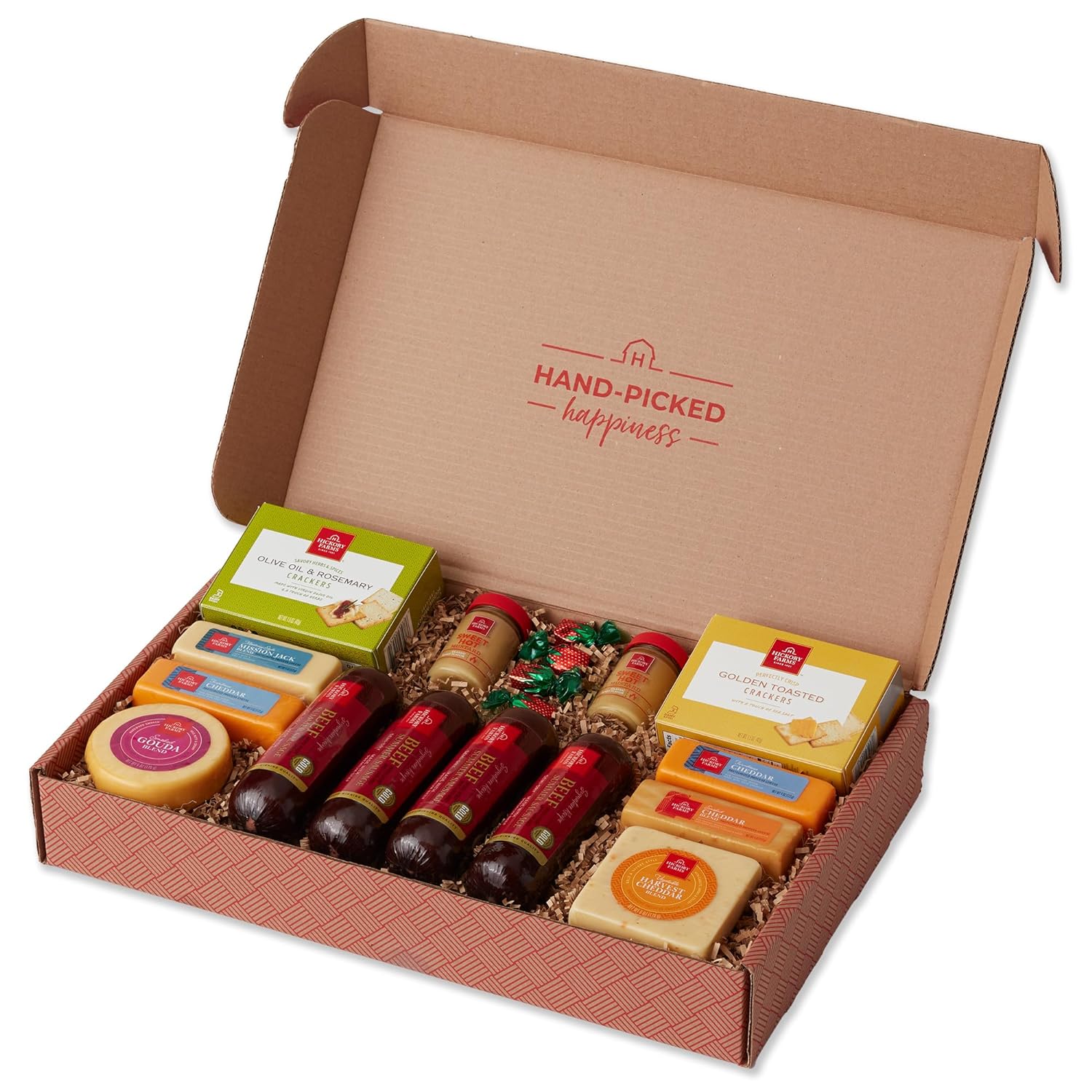 Hickory Farms Extra Large Gourmet Meat & Cheese Gift Box - Perfect for Birthdays, Gifts, Retirement, Sympathy, Corporate