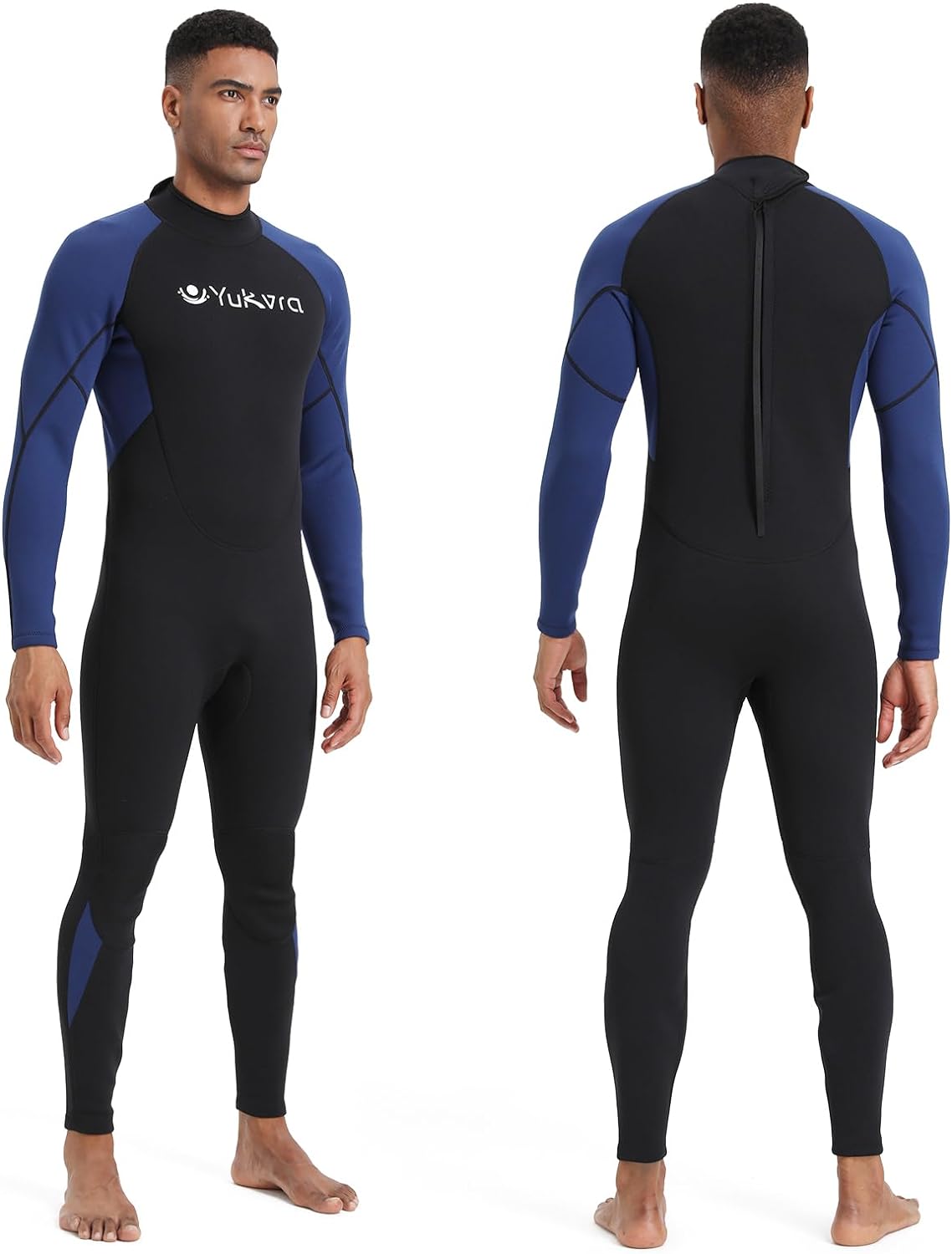 Mens Wetsuit Full Body Long Sleeves Wet Suit 3mm Neoprene Jumpsuit for Diving Snorkeling Kayaking Surfing Water Sports