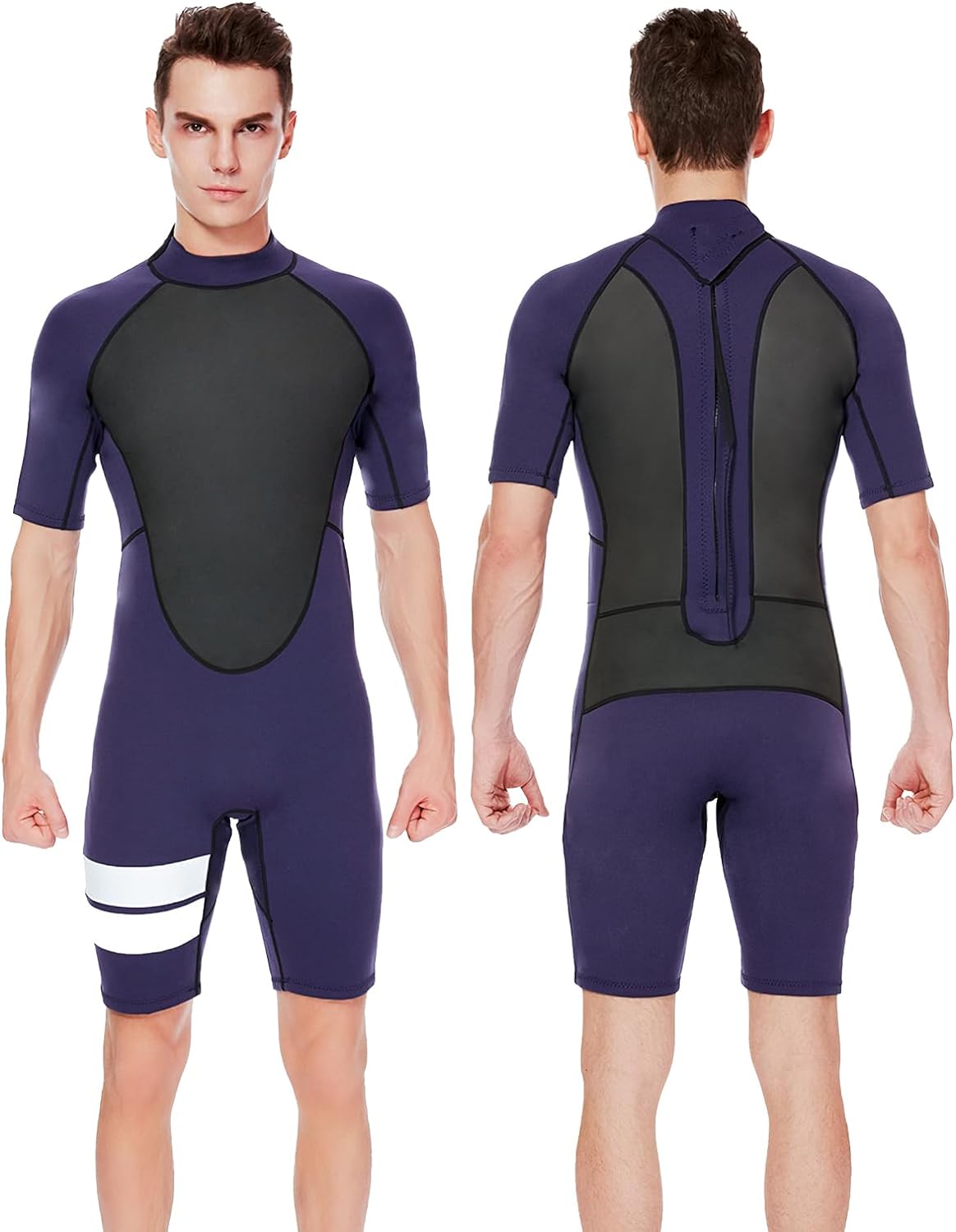 Shorty Wetsuit Women 2mm 3mm, Wet Suits for Mens in Cold Water, Neoprene Scuba Diving Suit for Surfing Swimming Snorkeling