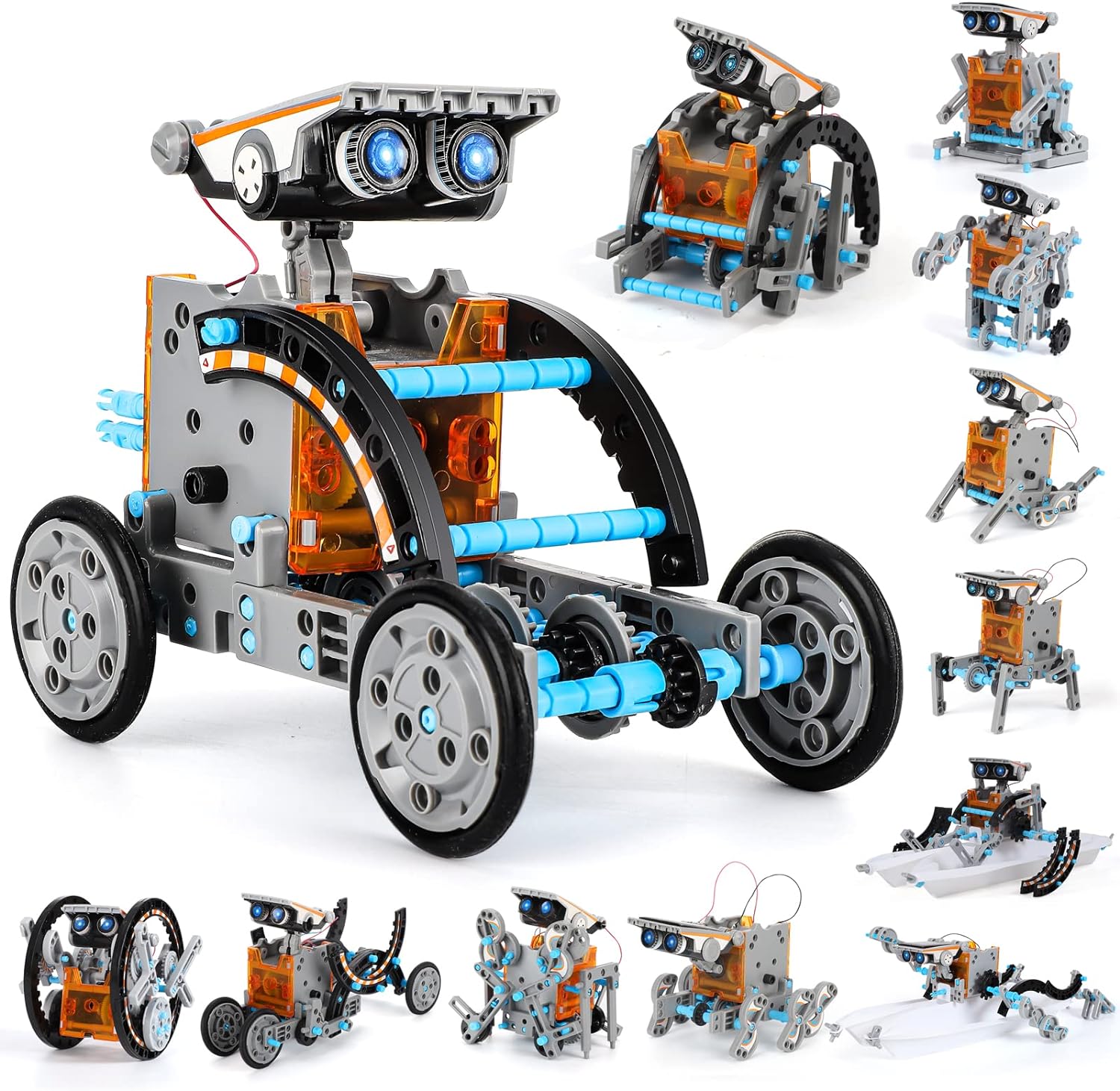 I purchased this robot kit for my six year old son to assemble. The directions were obviously too tedious for him so we watched a few YouTube videos that explained how to build the robot. It was so simple that my 6 year old refused to let me help with building the roly-poly robot. I literally wasn't allowed to touch it. After about an hour and a half, he built the robot on his own (he only cut out the parts as needed--with child scissors) The solar component was a bit weak and so the robot only 
