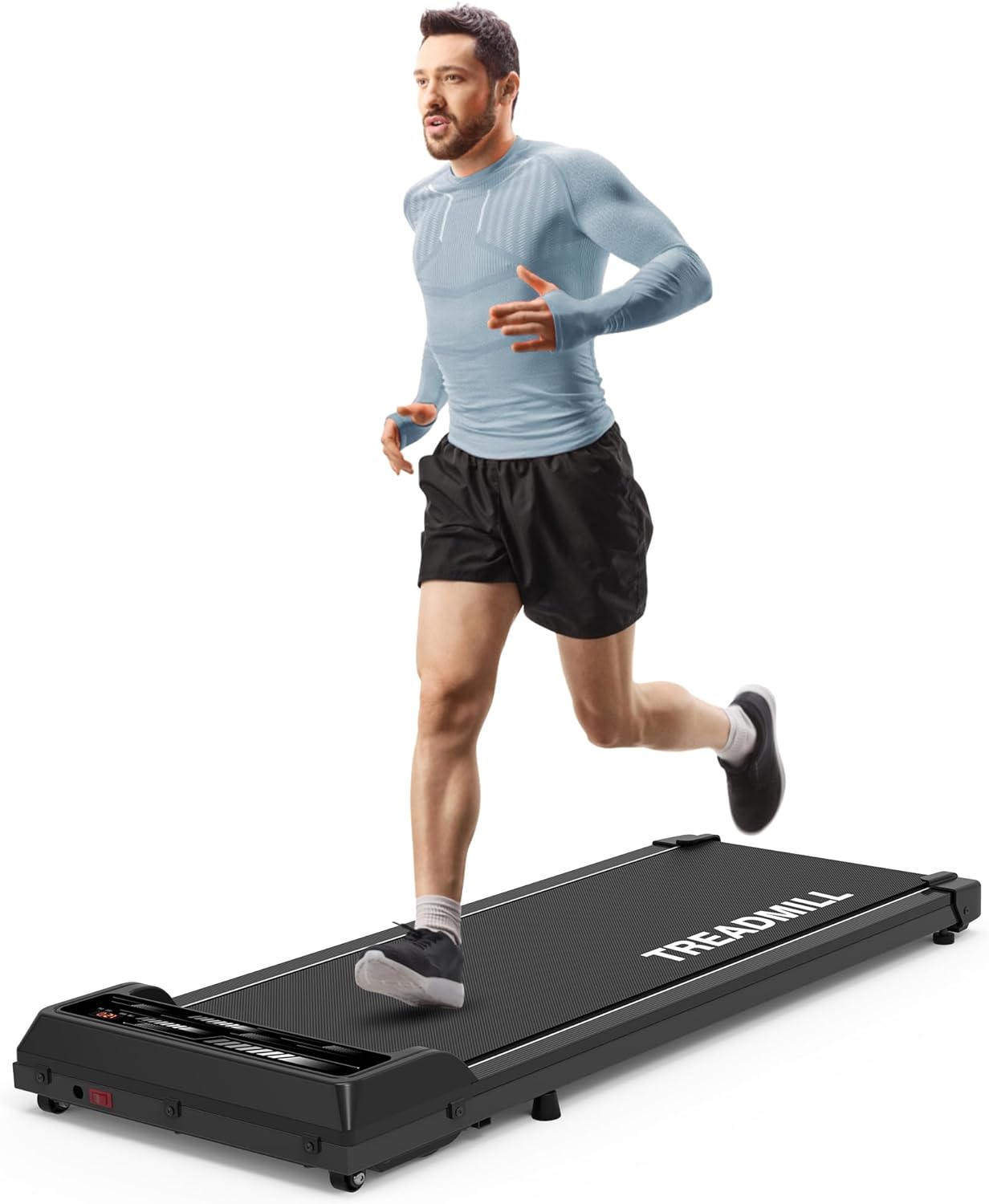 Walking Pad Treadmill Under Desk for Home/Office, Portable Walking Treadmill 2.25HP, Walking Jogging Machine Remote Control with 265 lbs Weight Capacity