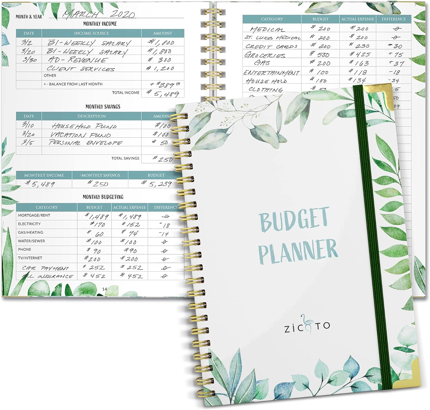 Simplified Monthly Budget Planner - Easy Use 12 Month Financial Organizer with Expense Tracker Notebook - The 2023-2024 Monthly Money Budgeting Book That Manages Your Finances Effectively