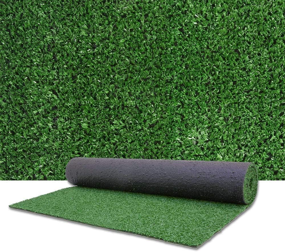 Artificial Grass Turf Lawn-3 Feet x 10 Feet, 0.4 Indoor Outdoor Rug Synthetic Grass Mat Fake Grass