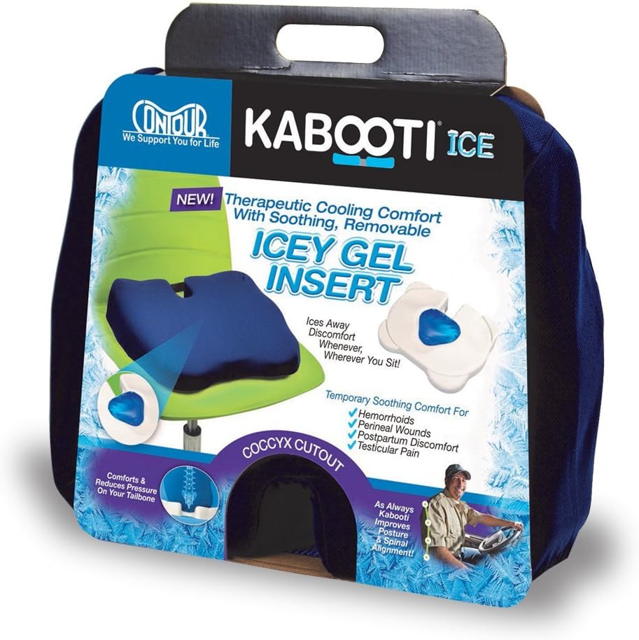 Contour Products Kabooti Ice Coccyx Seat Cushion, Blue (30-761RBI)