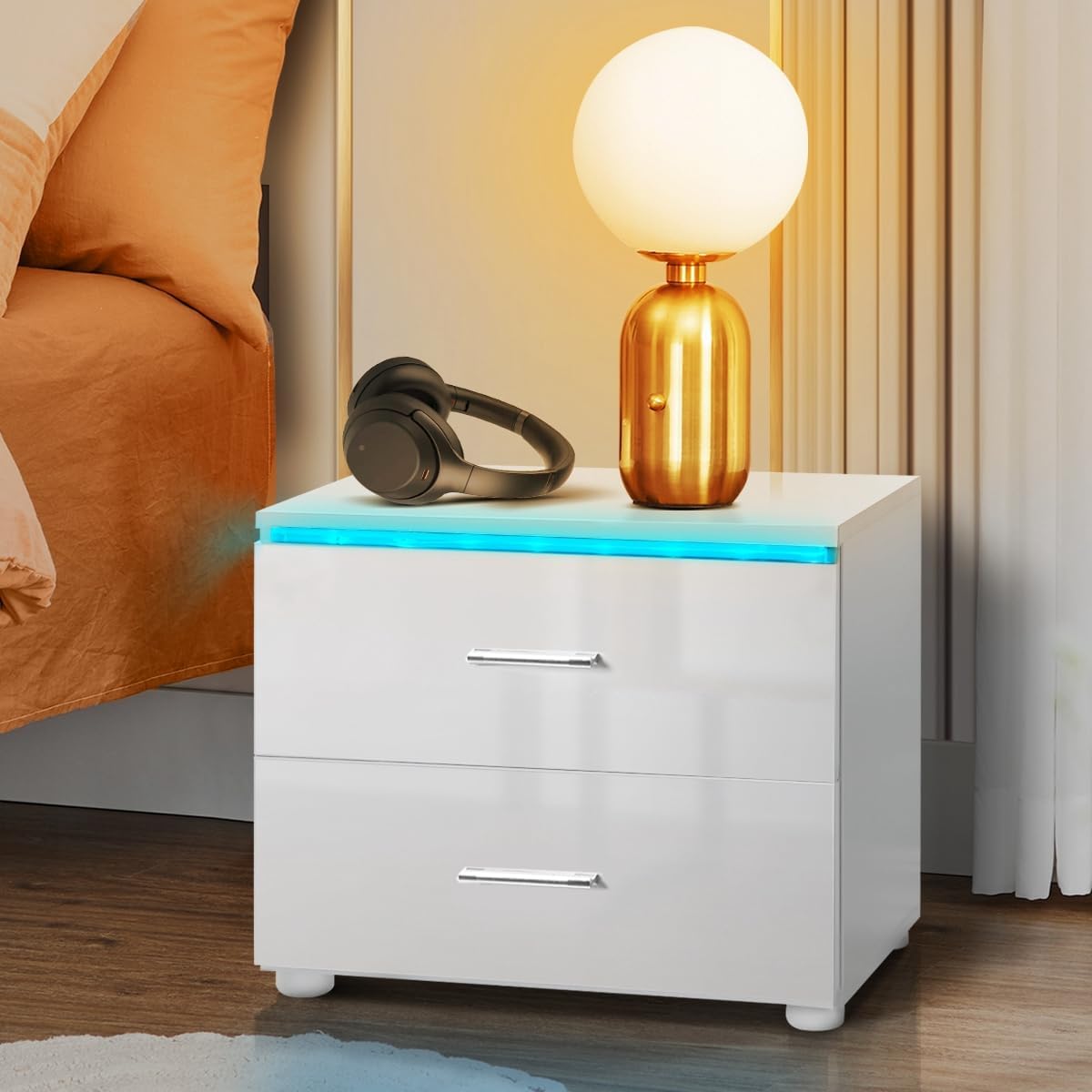 HOMMPA BT-05 Nightstand, White / 1 Pcs