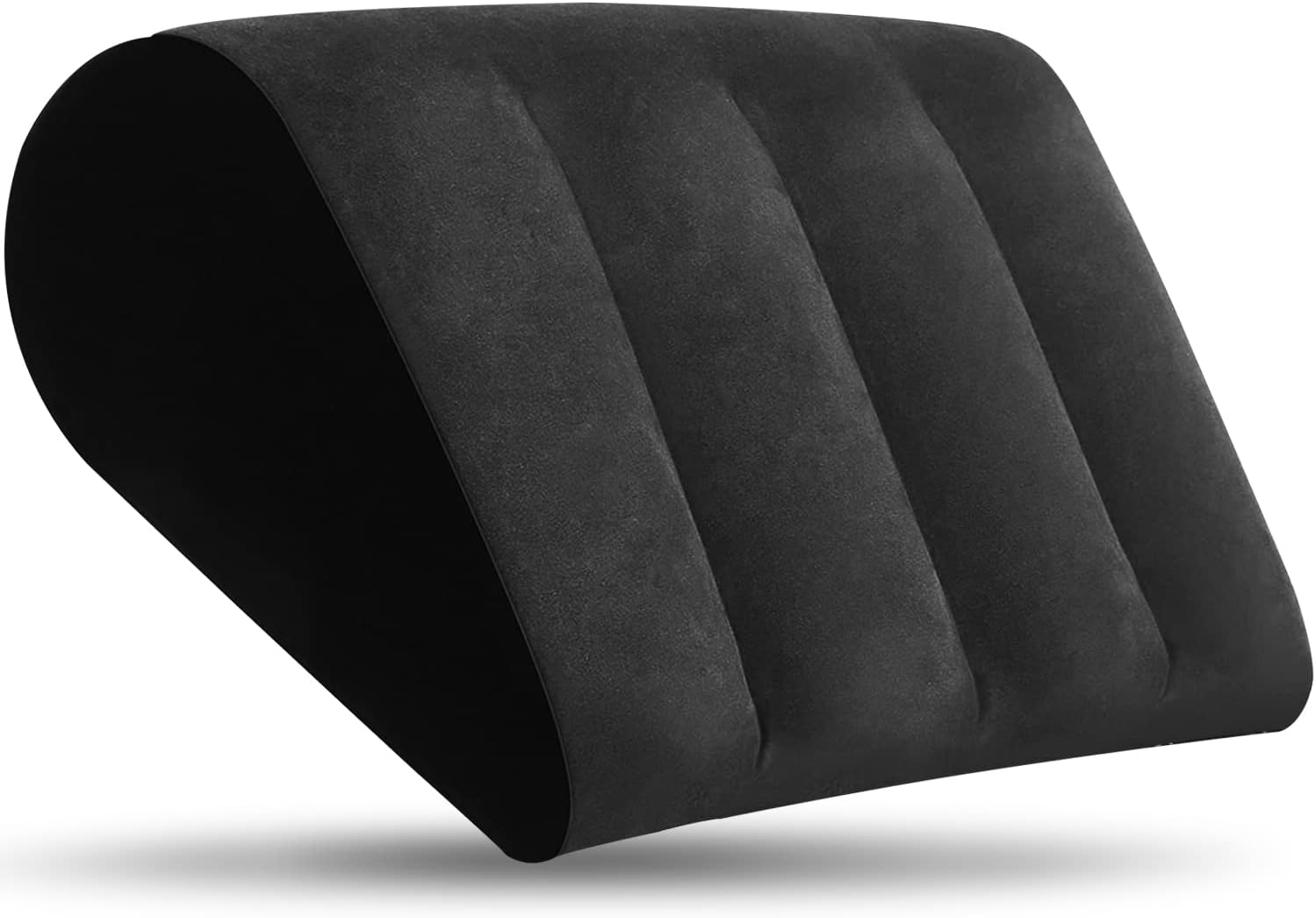 Inflatable Wedge Pillow Black Minimalist Yoga Posture Aid Cushion Lumbar Leg Support Pillow Reduces Waist and Back Pressure Wedge Cushion for Sleeping, Leg Elevation, Travel