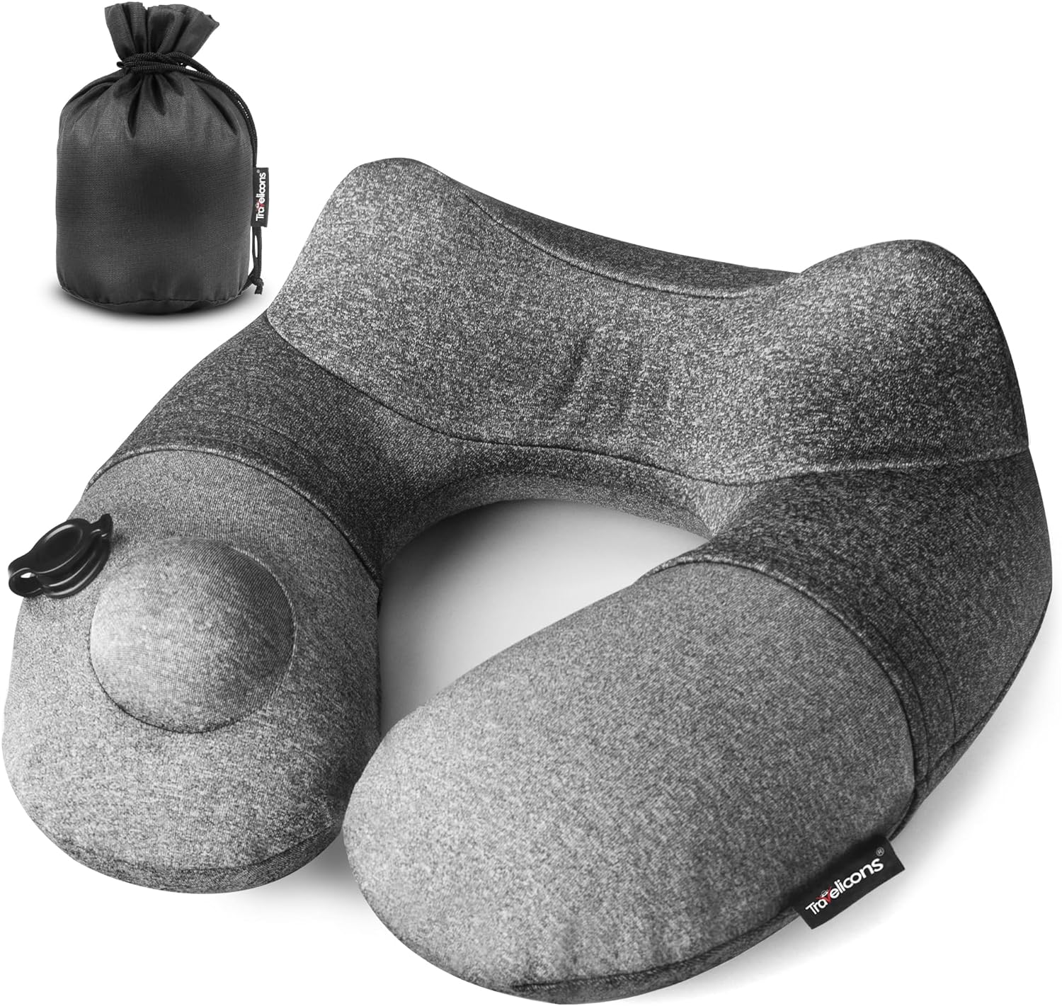 Inflatable Travel Pillow,Neck Pillow for Traveling,Airplane Travel Pillw Improved Support Design for Car Sleeping