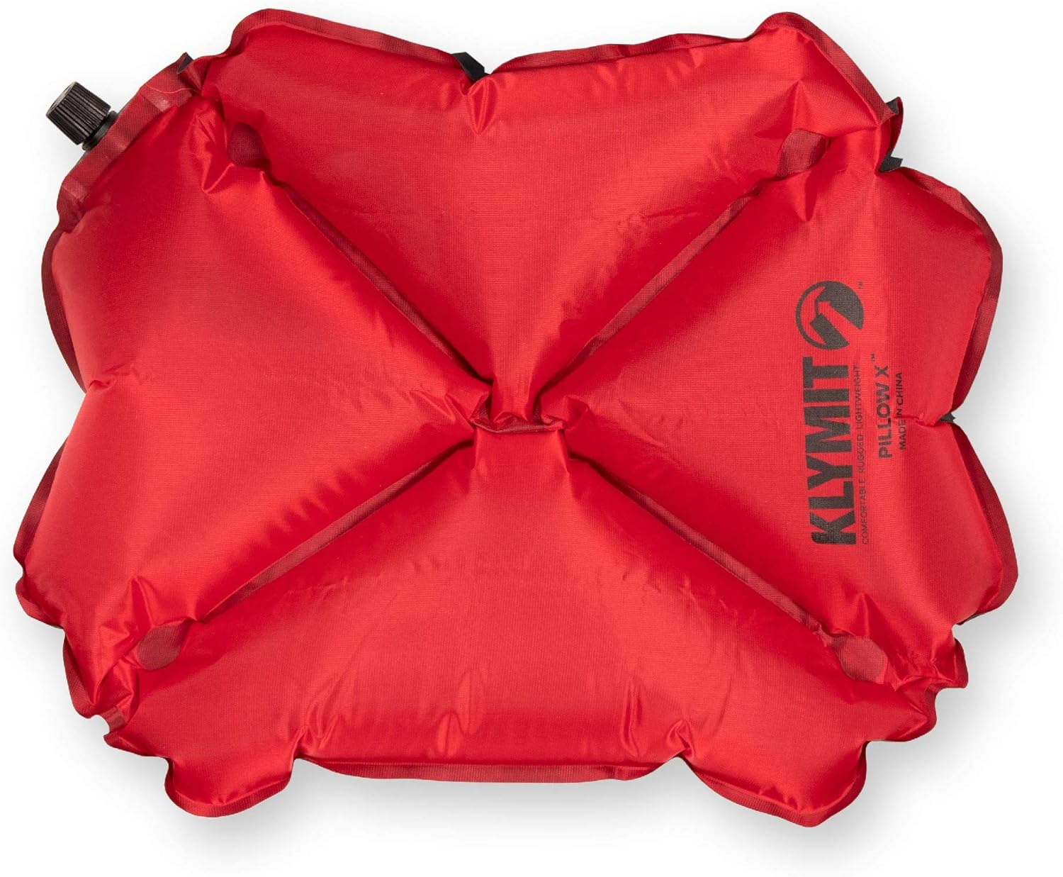 Klymit Pillow X Travel Pillow, Lightweight Inflatable Hybrid Airplane, Backpacking, Hammock, and Camping Pillow