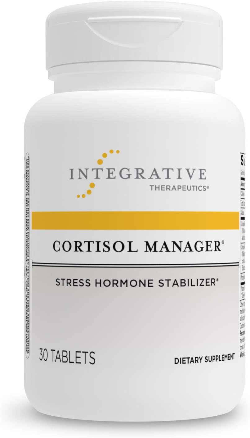 Integrative Therapeutics - Cortisol Manager - Supplement with Ashwagandha and L-Theanine - Supports Relaxation & Calm to Support Restful Sleep* - 30 Tablets