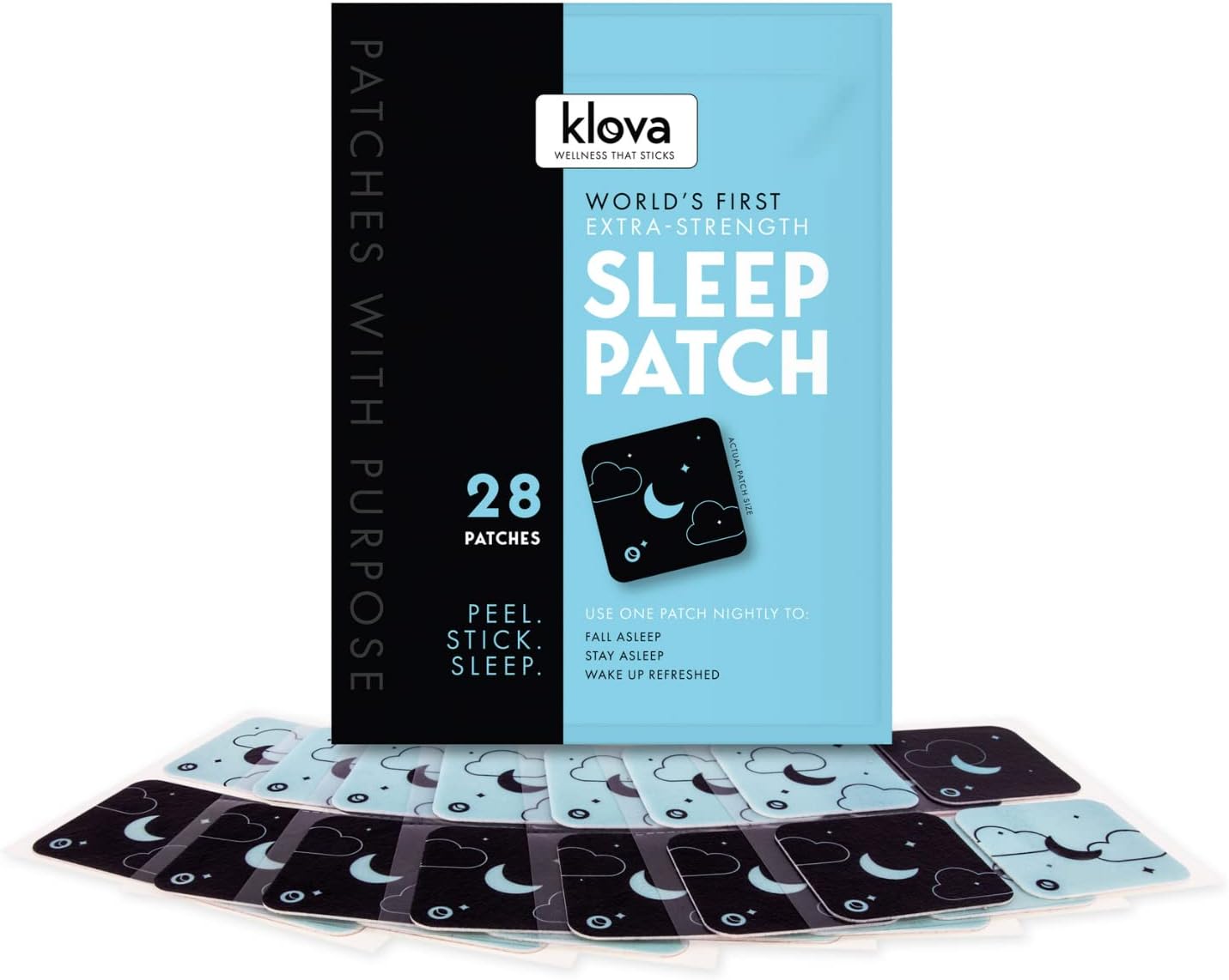 Extra Strength Sleep Patches for Staying Asleep Longer & Fog-Free Morning Energy, Now with 6mg Melatonin, Powerful Deep Sleep Promoting Naturals Like Valerian, Passion Flower, L-Theanine & More