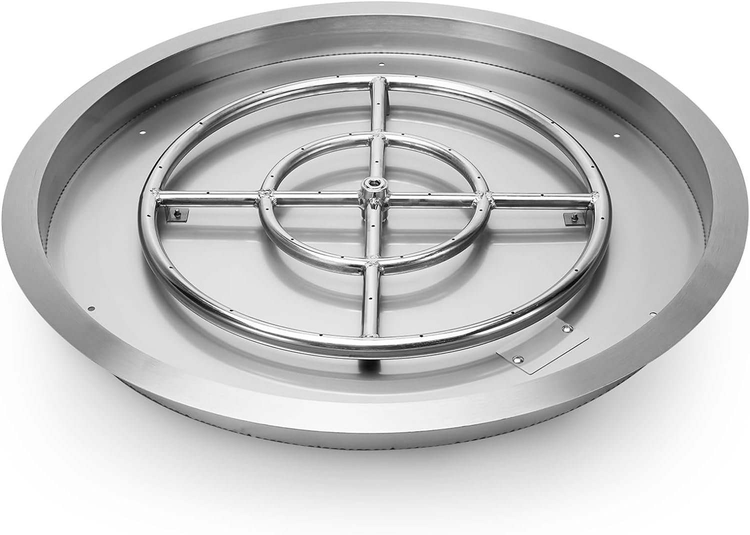 Stanbroil Round Stainless Steel Drop-in Fire Pit Burner Pan, 19 Inches, Rated for up to 92,000 BTUs