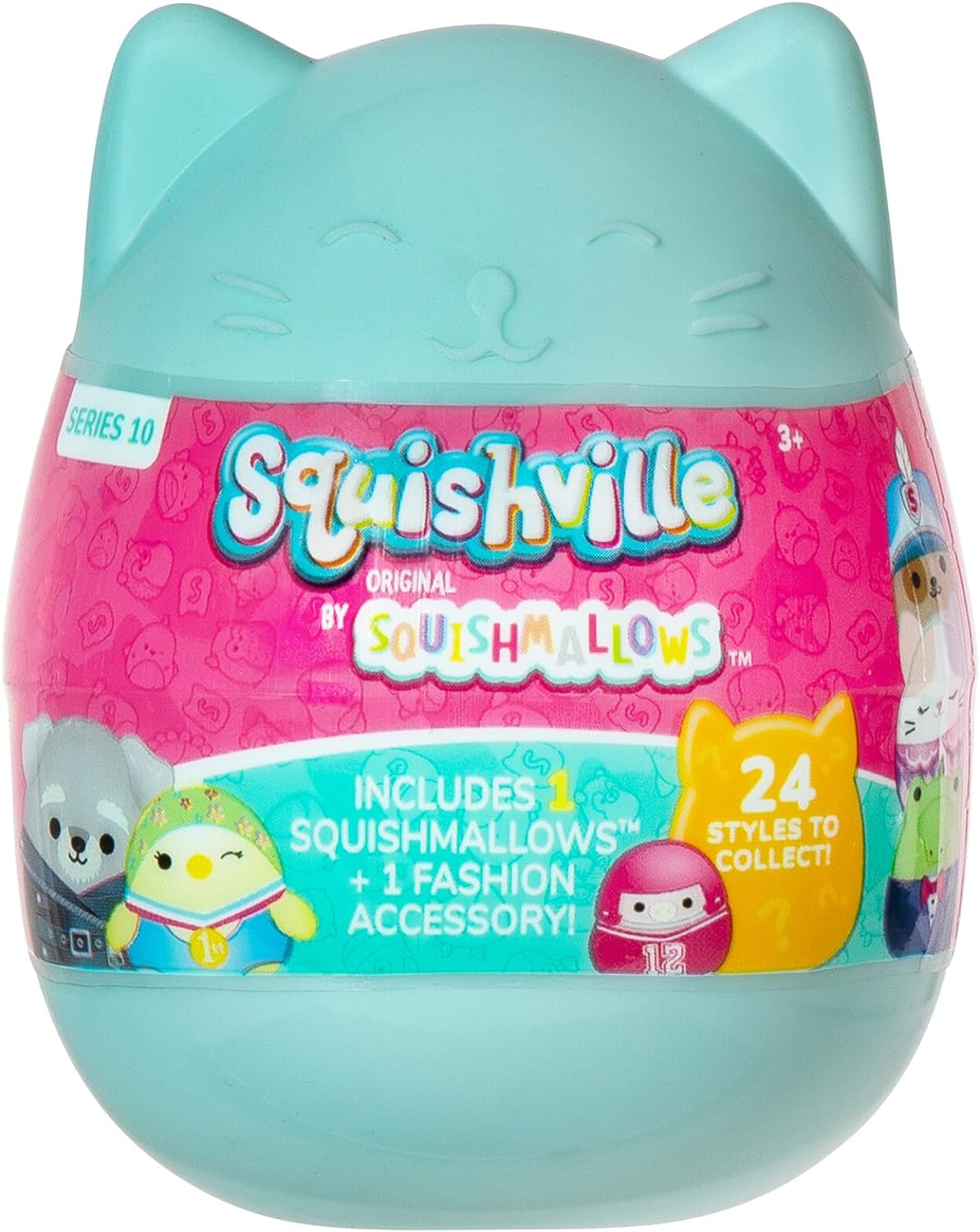 Squishmallows Squishville Egg -Series 10 -Official Kellytoy- Mini Mystery Stuffed Animal Toy Plush Styles May Vary -Easter Gift for Kids, Girls & Boys