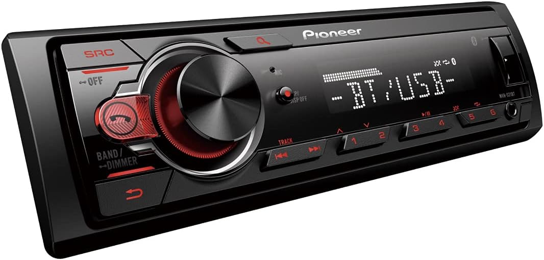 Pioneer MVH-S21BT Digital Media Receiver, Single DIN, in-Dash