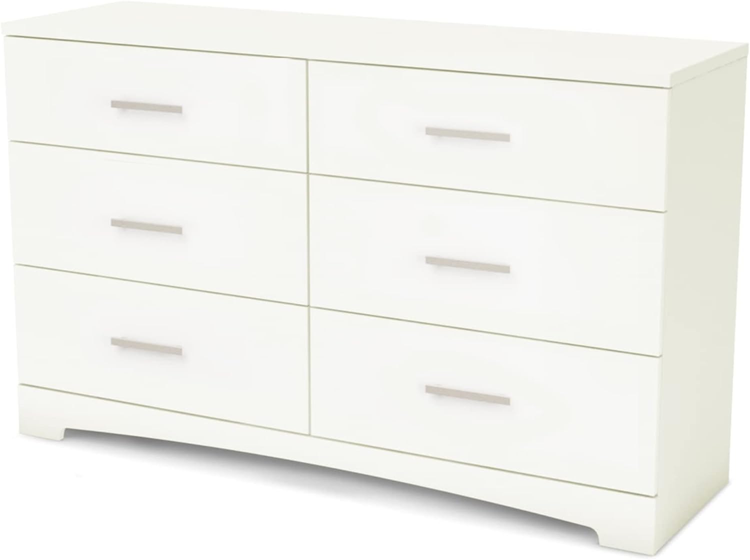 South Shore Gramercy 6-Drawer Double Dresser, Pure White