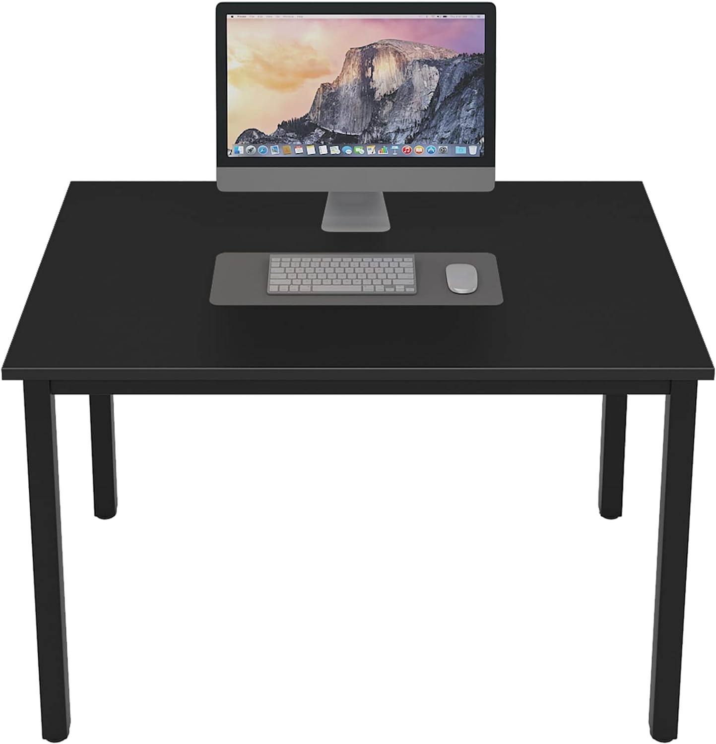 DlandHome 39 inches Small Computer Desk for Home Office Activity Table Writing Table for Small Spaces Study Table Student Laptop Desk Black DND-AC3CB-100