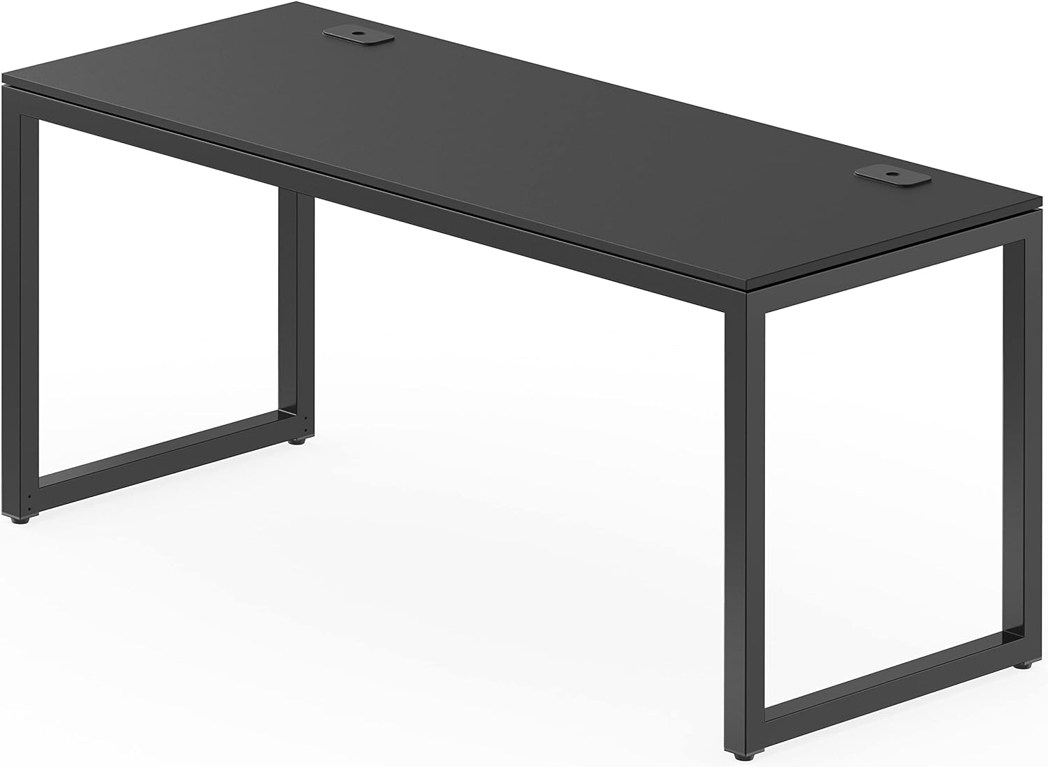 SHW Home Office 55-Inch Large Computer Desk, 24 Deep, Black