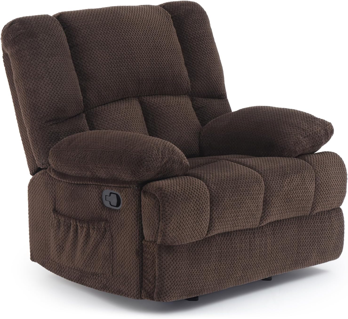 Rocking Rocker Recliner Sofa for Living Room Chair for Adults, Chocolate