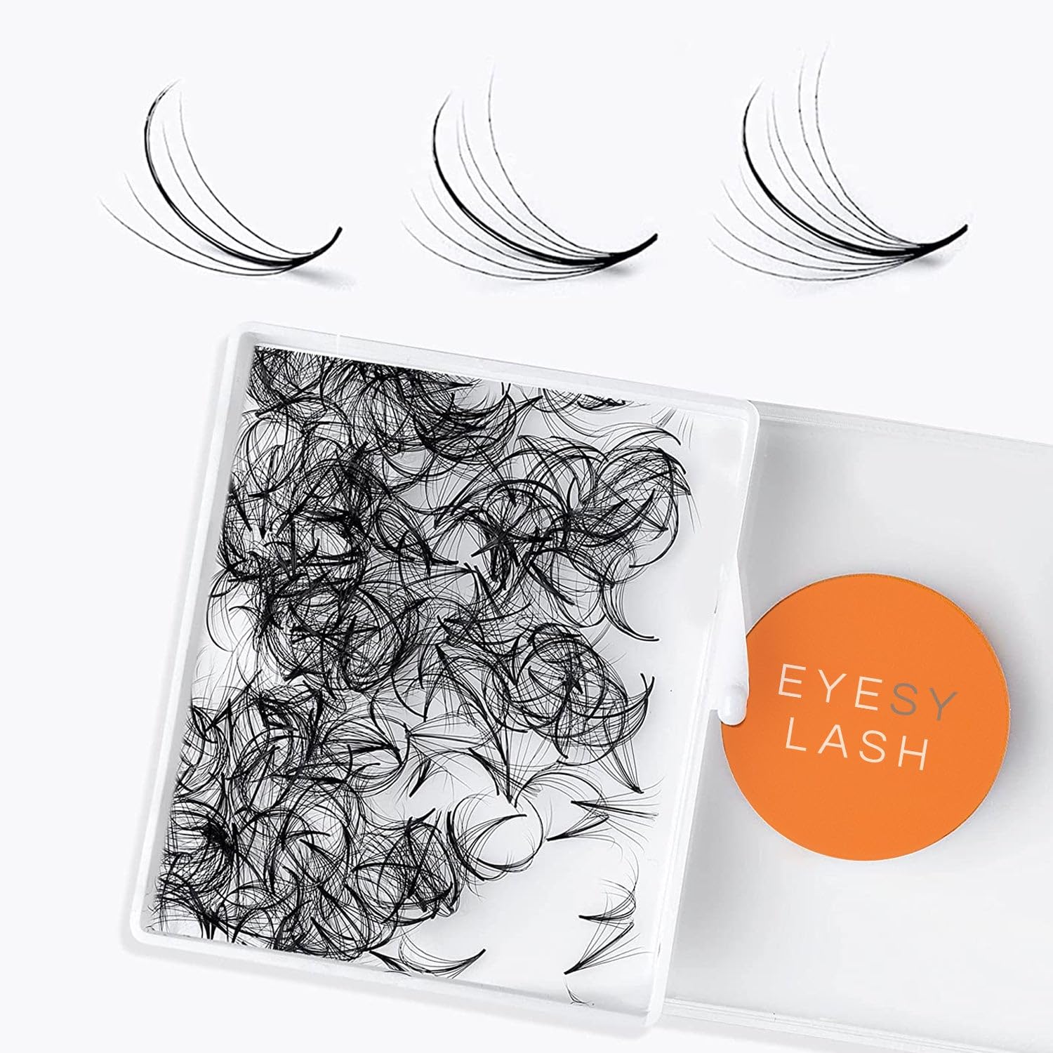 500 Wispy Lash Extensions | 5D 0.07 Size 12mm Curl D | Wispy Natural Lash Look Premade Fans Eyelash Extensions Kim K American Volume Promade Fans Handmade Pre Made Loose Fan Lashes