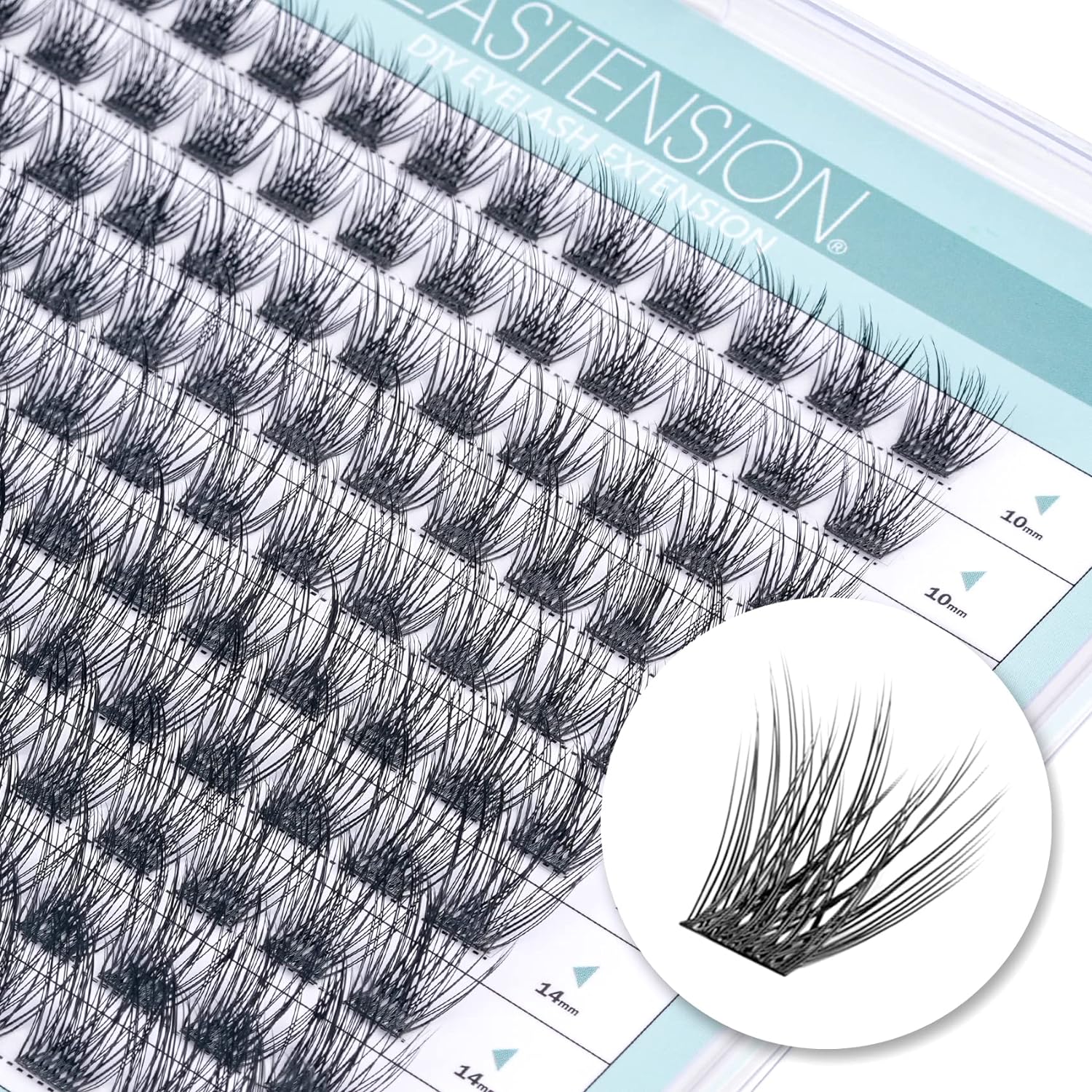 DIY Eyelash Extension Lash Clusters 120 Clusters False Eyelash 3D Effect Individual Natural Lashes Set at Home Eyelash Extension Kit Lashes Pack Volume Mixed