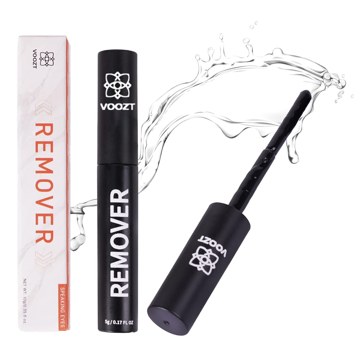 Lash Remover, VOOZT Cluster Lash Glue Remover, 5ml Fast Dissolution Lash Remover for Cluster Lashes, Self-Use Gentle Soothing Non-Irritating Eye Cleanser Oil for DIY Eyelash Extensions