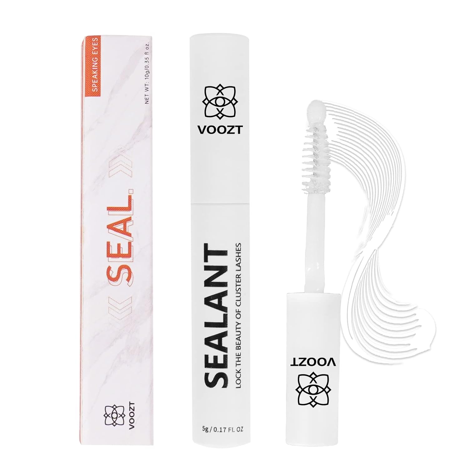 Lash Sealant, 5g VOOZT Lash Overnighter, Super Strong Hold Long Lasting for Cluster Lash Glue Waterproof Clear Lash Sealer Non-Irritating Cluster Lash Seal for DIY Eyelash Extensions