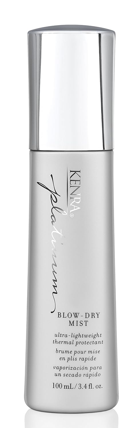 Kenra Platinum Blow-Dry Mist | Ultra-Lightweight Thermal Protectant | Detangles, Smooths, & Softens | Eliminates Frizz & Resists Humidity | Fine To Medium Hair